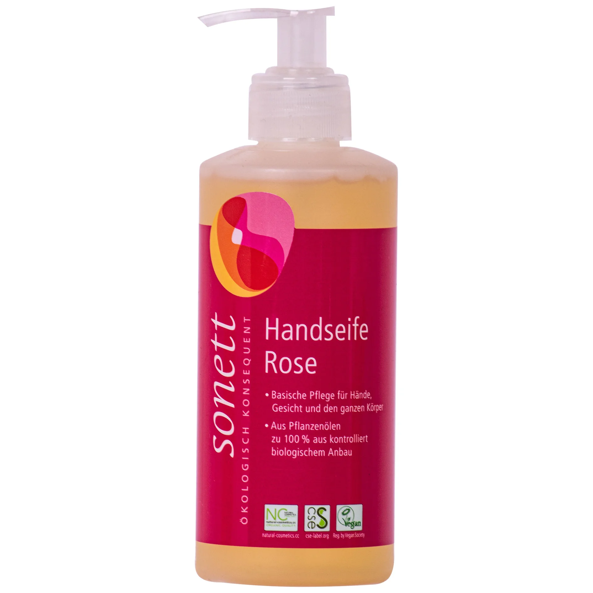 "Savon mains rose 300ml, savon liquide, distributeur image"