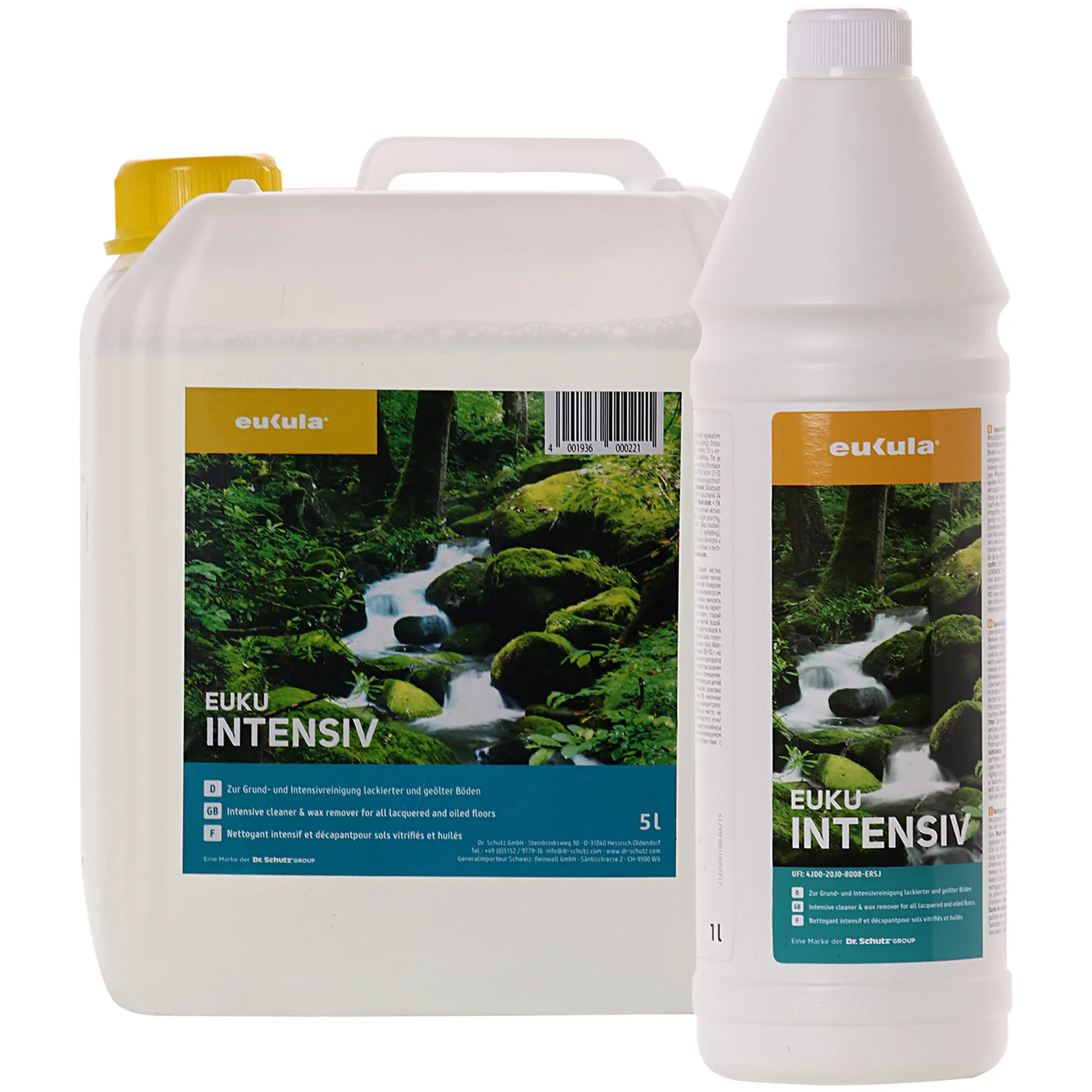 "Nettoyant intensif bois, nettoyant parquet, nettoyant sol bois, Eukula Grund- und Intensivreiniger image"
