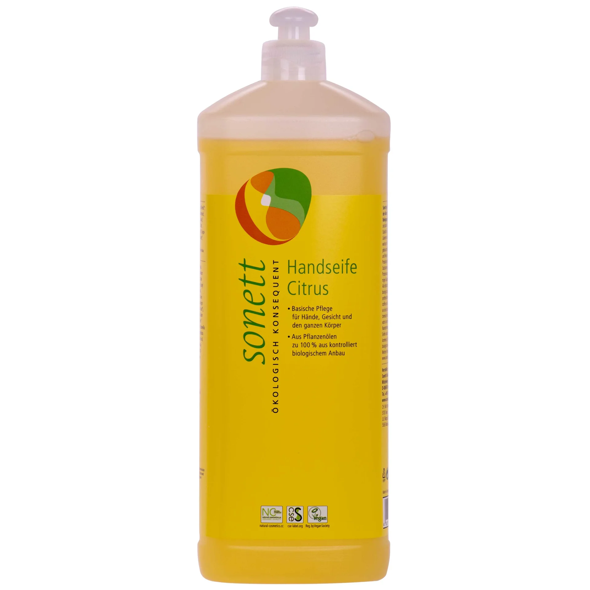"Savon mains recharge 1 litre, savon liquide mains, savon agrumes recharge image"