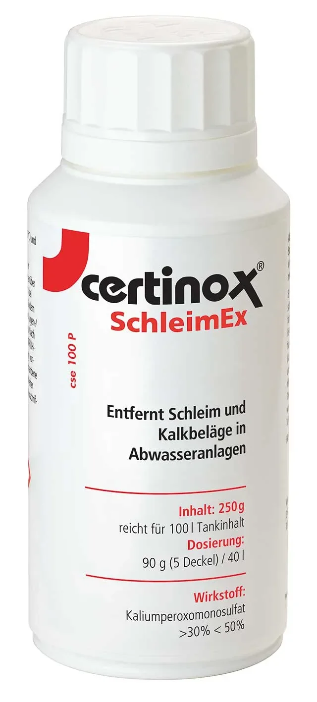 "Nettoyage réservoir eau potable camping-car, Certinox SchleimEx, nettoyant réservoir eau, 250 g Pulver image"