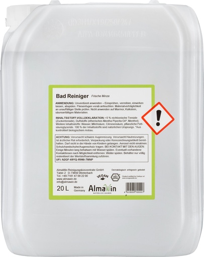 "Nettoyant salle de bain professionnel 20 Liter, produit nettoyage salle de bain, nettoyage salle de bain image"
