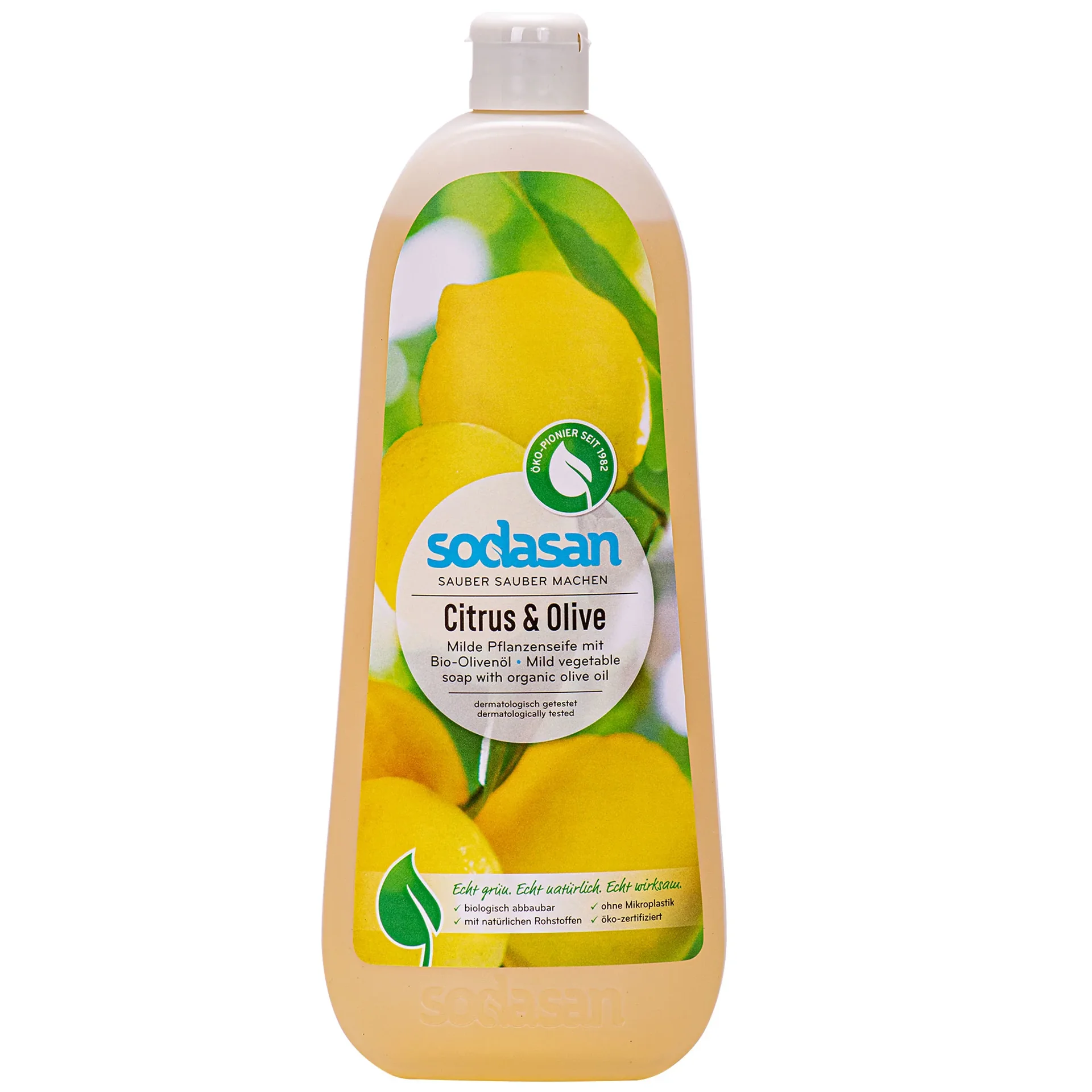 "Savon liquide, Citrus-Olive 1 litre, savon végétal liquide image"