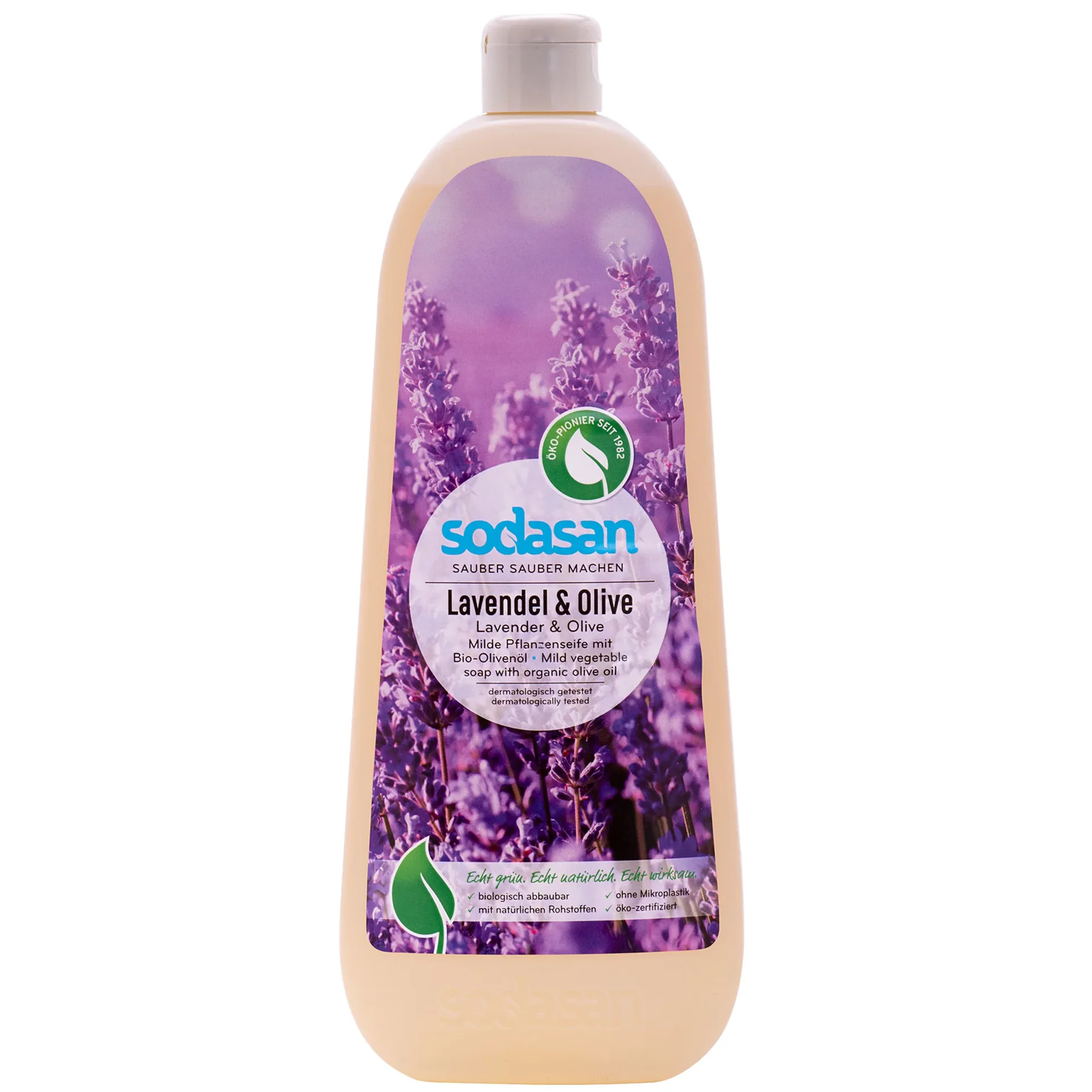 "Savon liquide lavande olive 1 litre, savon végétal, savon mains liquide image"