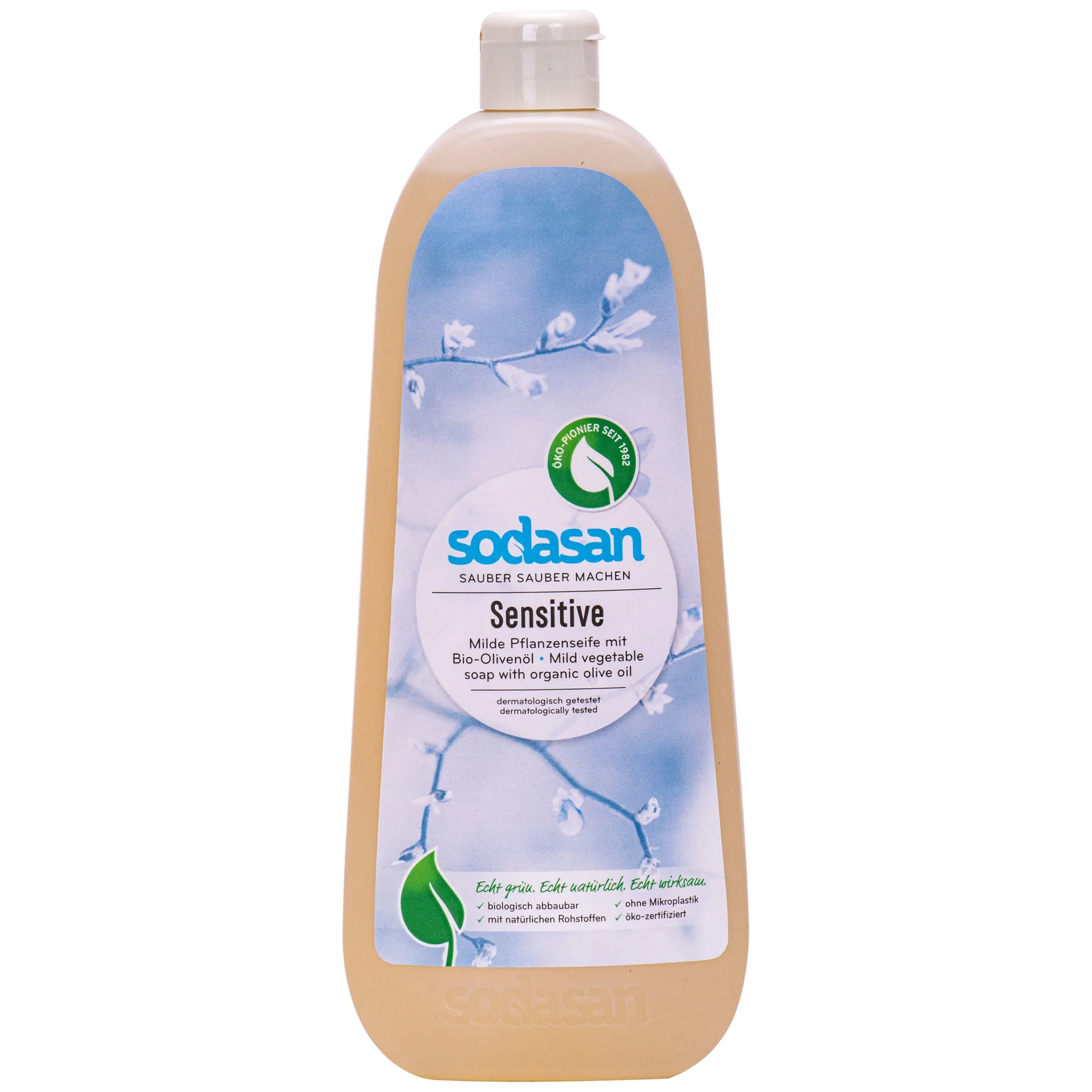 Savon liquide mains 1 litre, savon doux, savon naturel pour peau sensible
