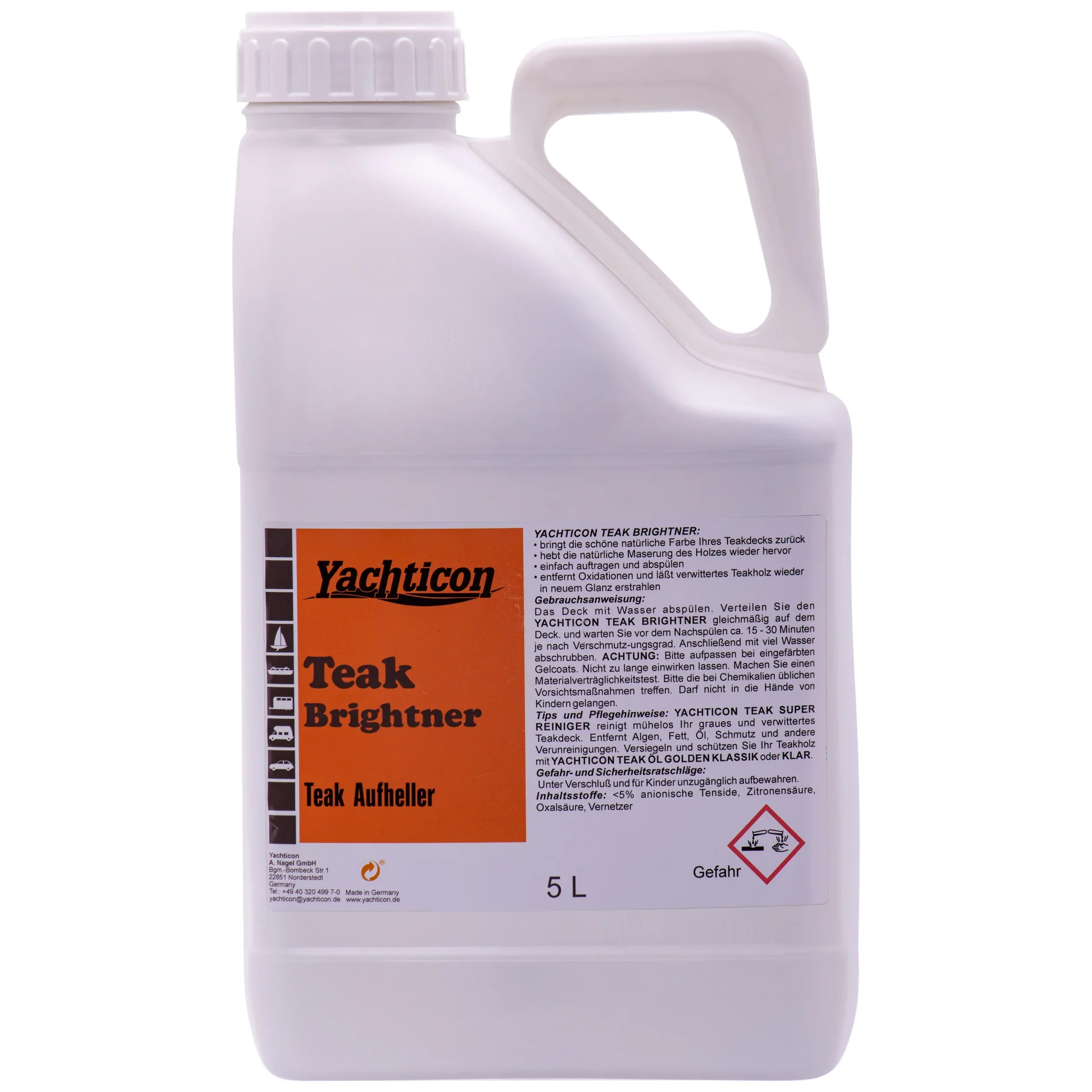 "Nettoyant teck, Eclaircissant teck, 5 Liter, Rénovateur teck image"