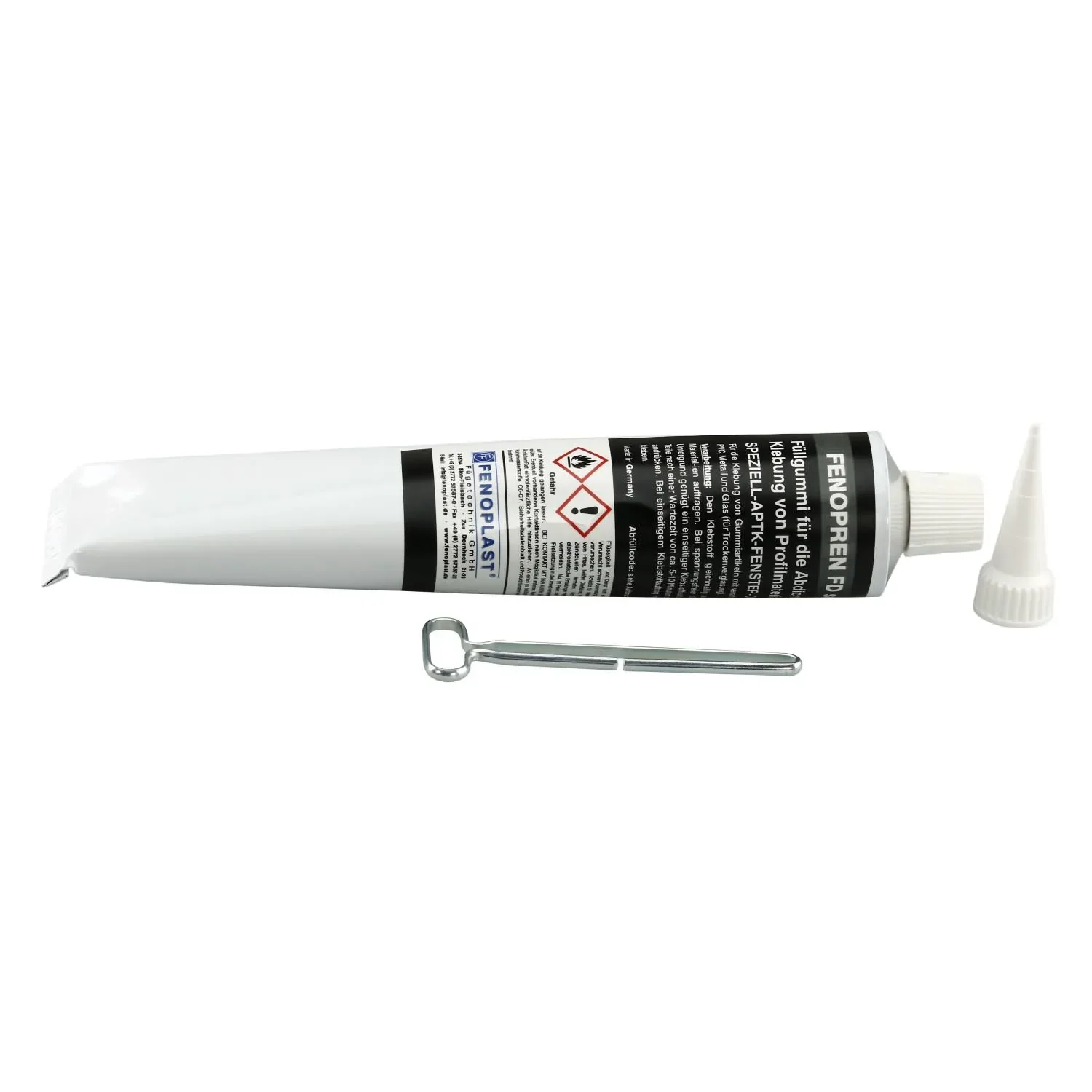 "Mastic colle noir, colle d'étanchéité noire, 180 g, mastic de remplissage noir image"