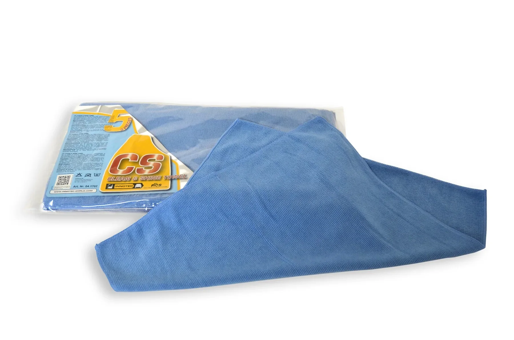 "Chiffons de polissage, chiffon microfibre lustrage, bleu, 5 pcs image"