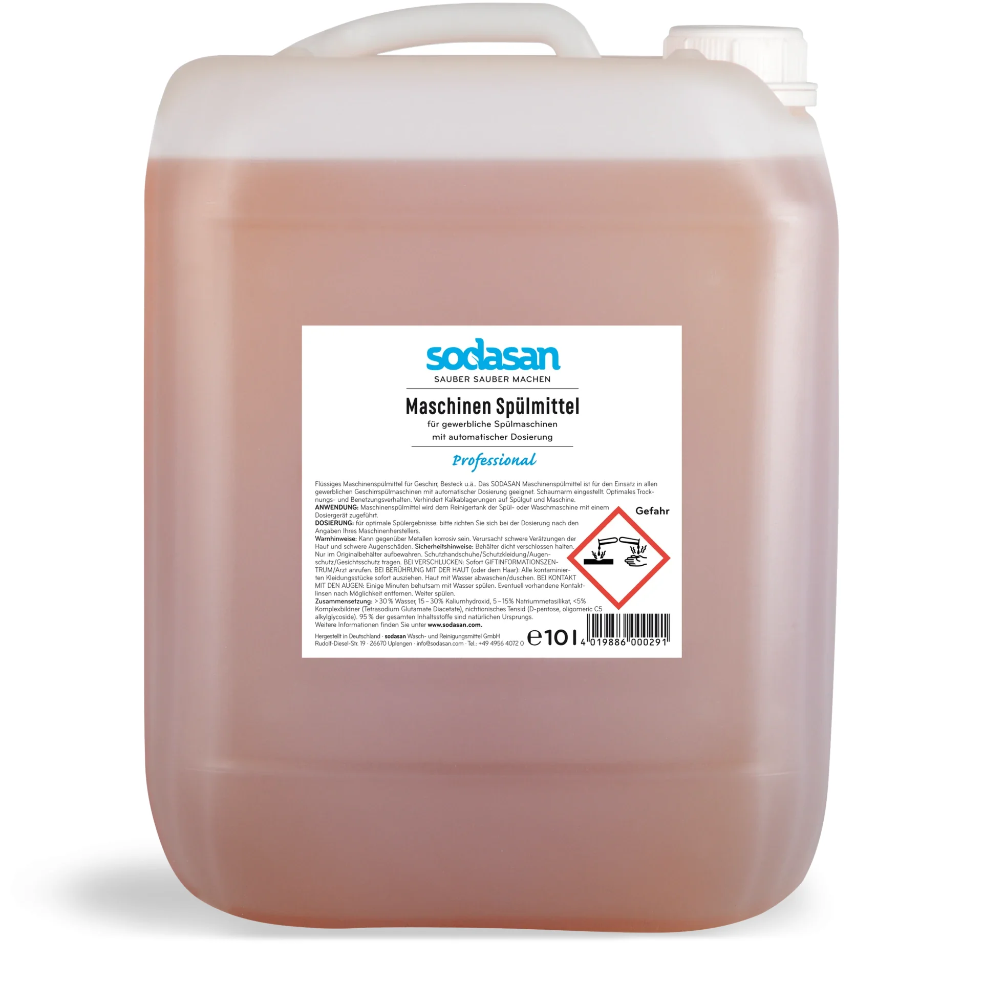 "Liquide de rinçage lave-vaisselle 10 litres, liquide de rinçage écologique image"