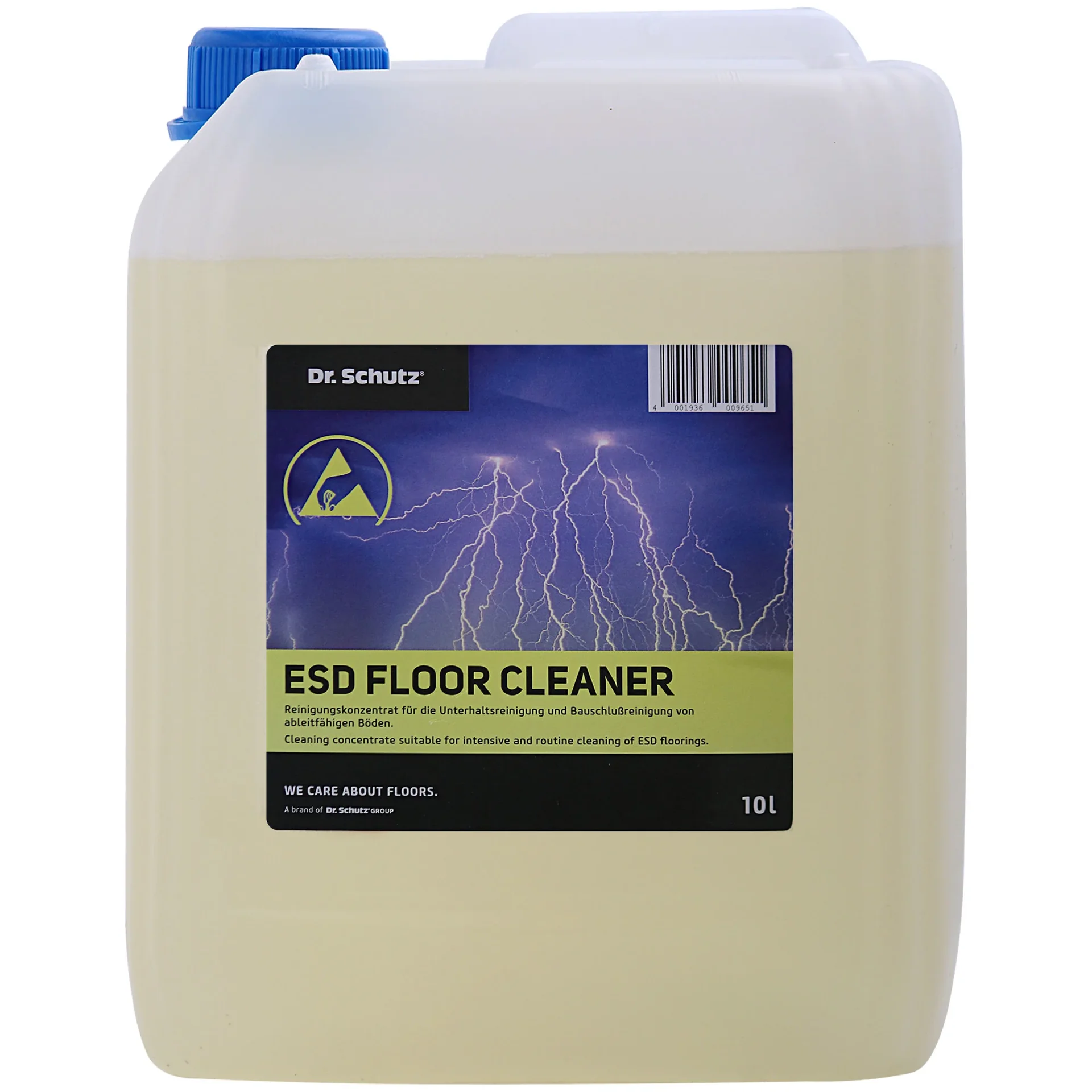 "Nettoyant sol ESD 10 Liter, nettoyant sol antistatique, nettoyage sol ESD image"