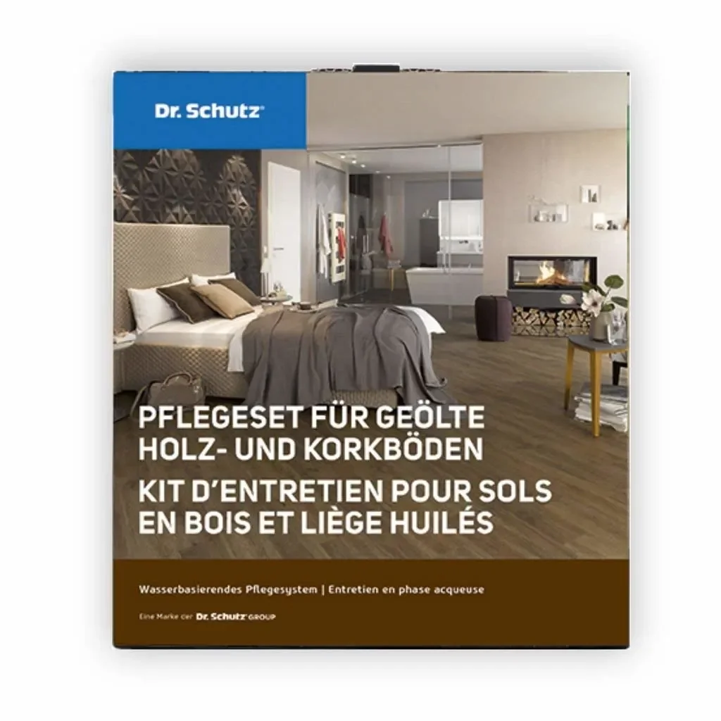 "Entretien parquet huilé, kit de DR. SCHUTZ pour bois et liège huilés image"