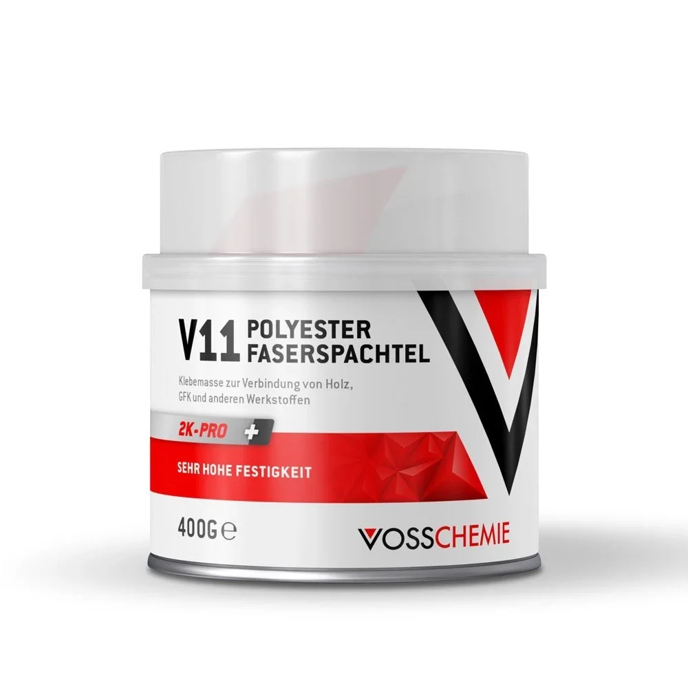 "Mastic polyester 400 g, Mastic fibre de verre, Mastic 2K image"