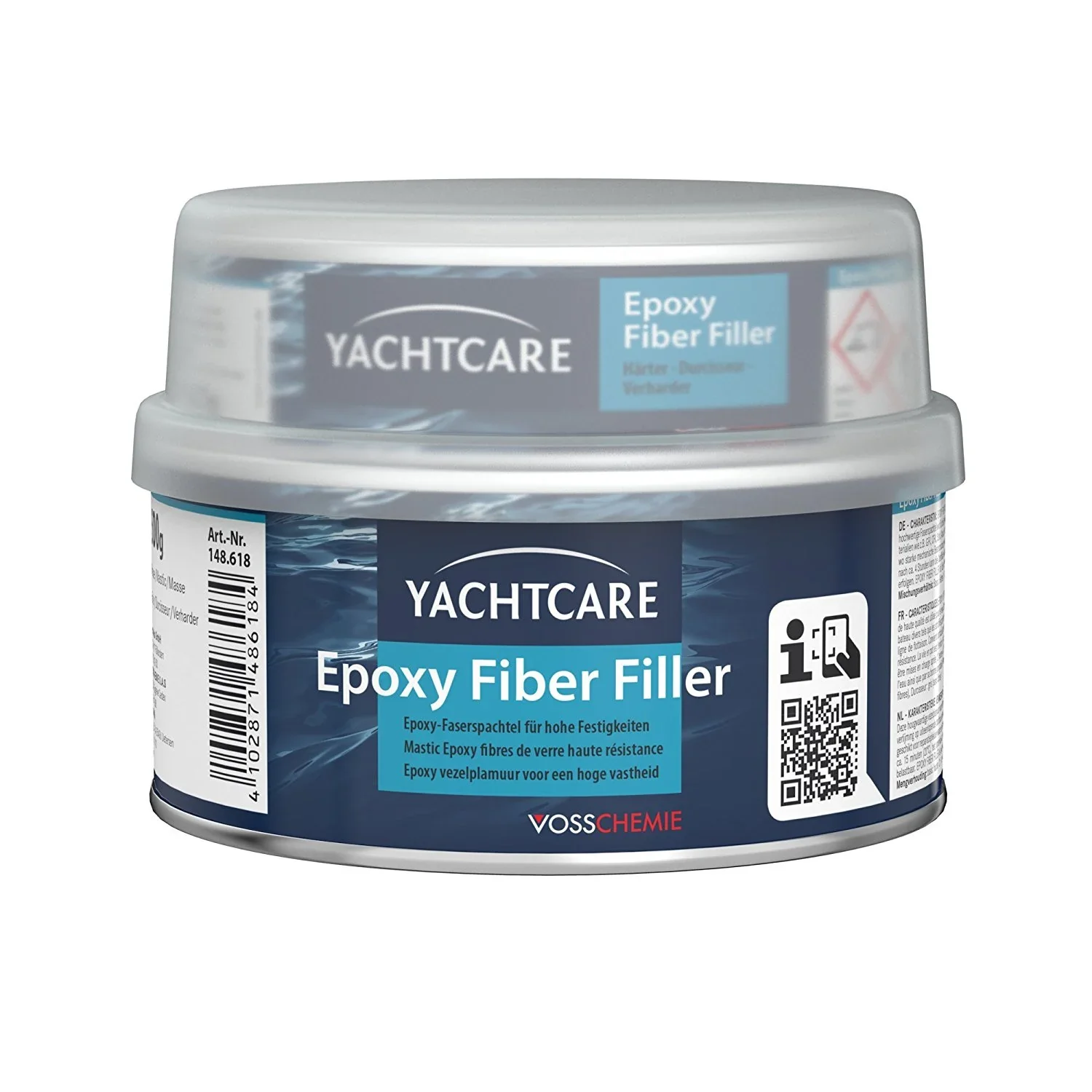 "Mastic époxy fibre de verre 500g, mastic époxy renforcé fibres, réparation bateau époxy image"