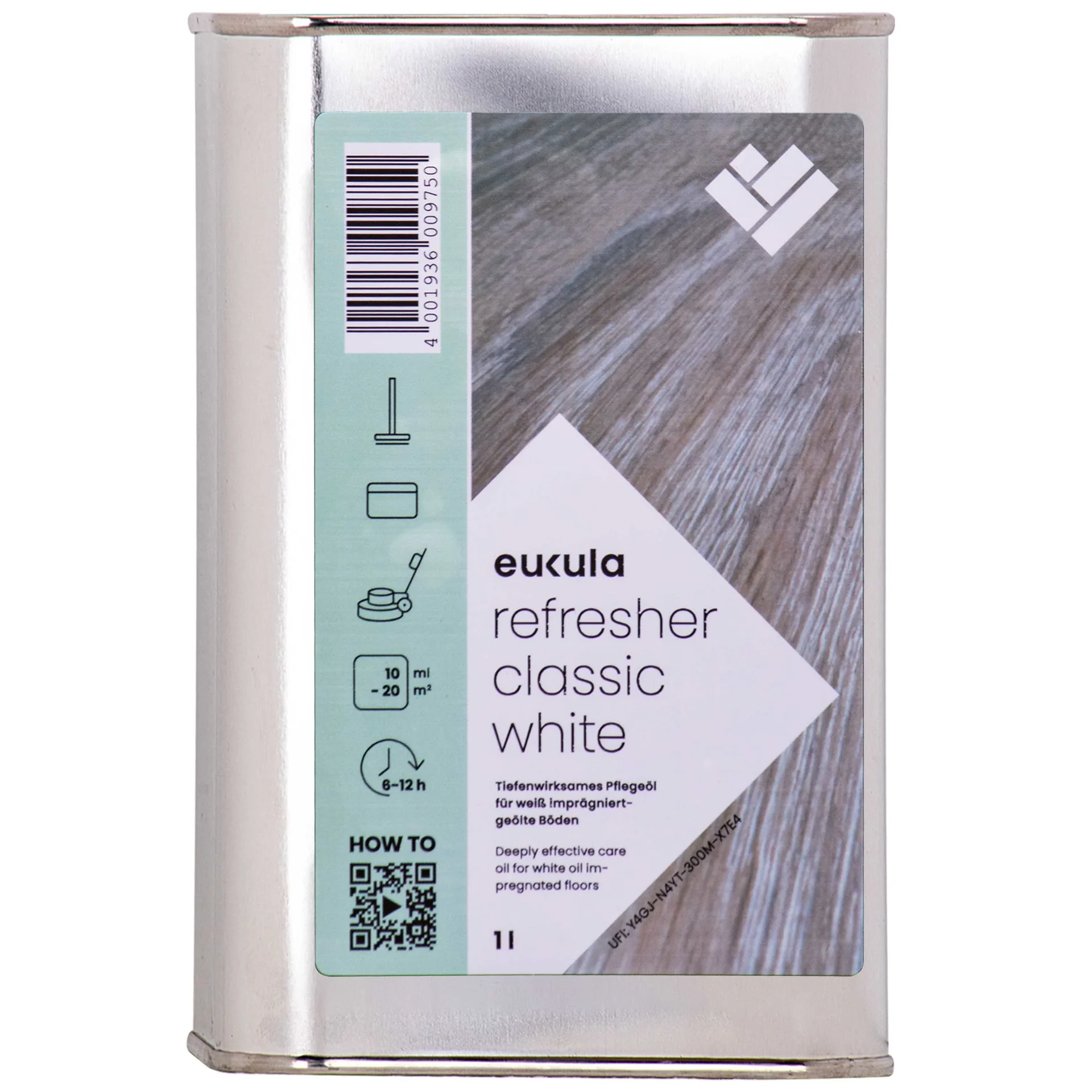 "Rénovateur parquet blanc 1 Liter, Entretien parquet blanc, Raviveur parquet image"