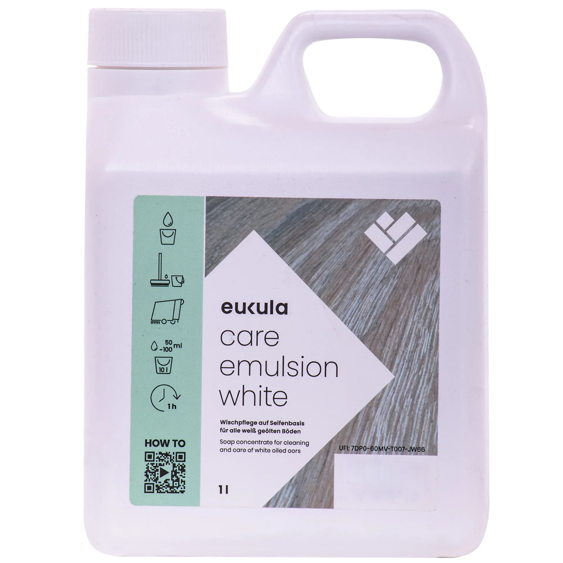 "Entretien parquet blanc, émulsion soin, 1 Liter image"