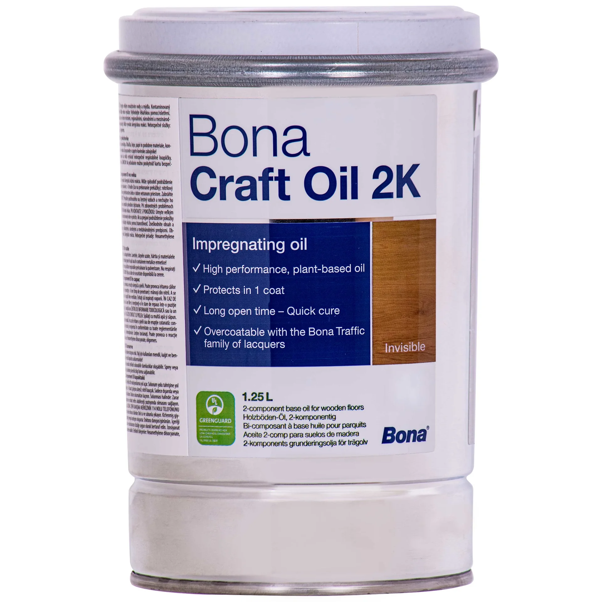 "Huile parquet invisible 1,25 Liter, huile bois invisible, huile parquet 2k image"