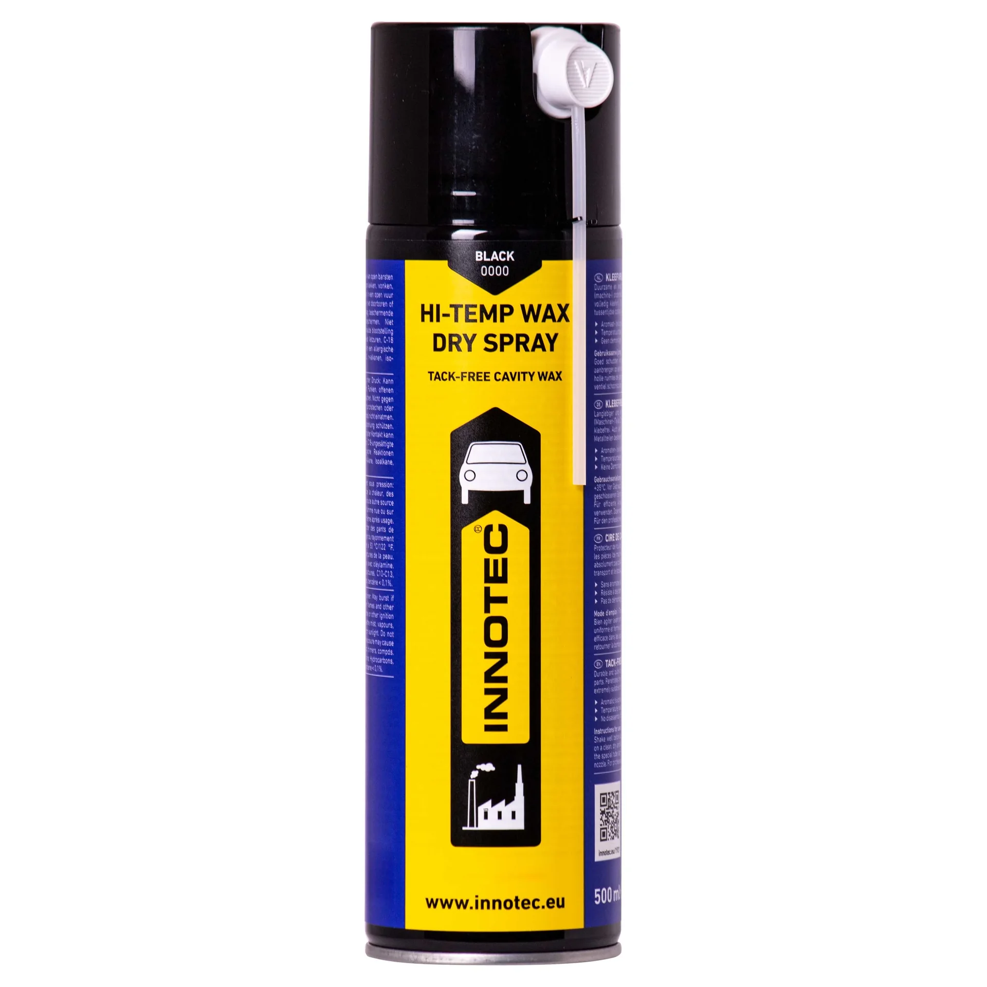 "Cire haute température, cire sèche aérosol, spray 500 ml noir image"
