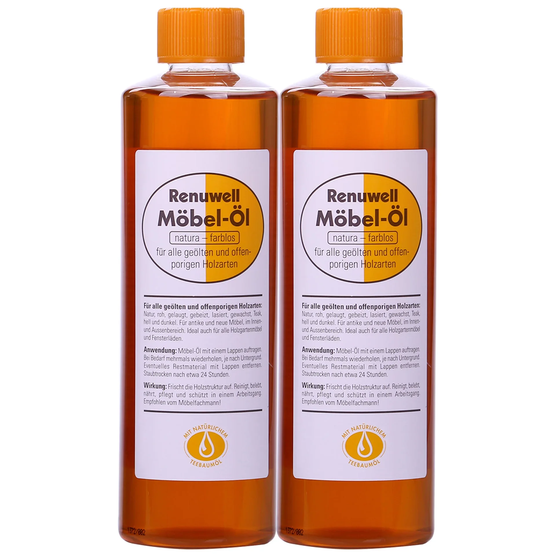 "Huile pour meubles bois, huile nourrissante bois, 2 x 500 ml, entretien meubles bois image"