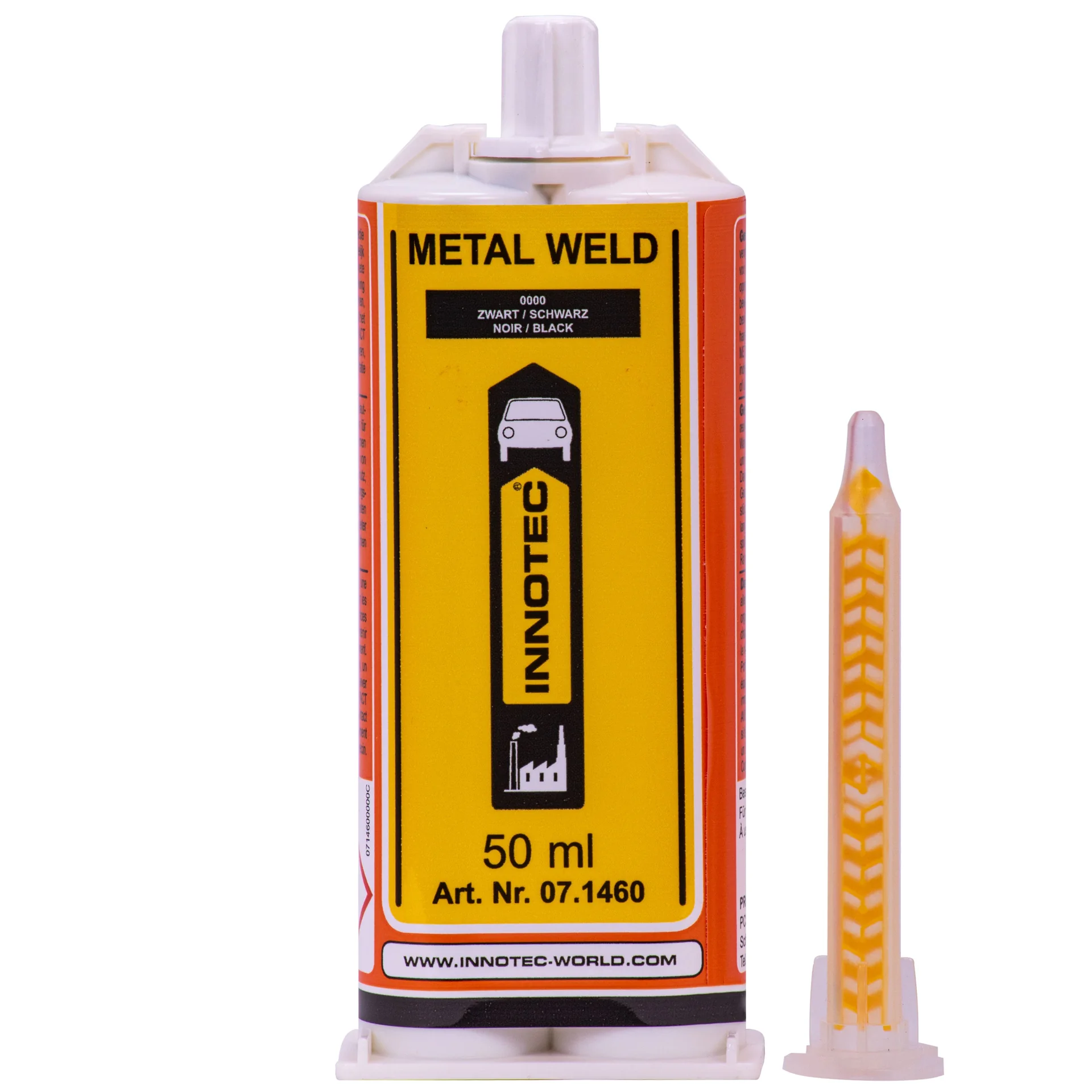 "Colle métal 2K, colle pour métal, Metal Weld 50 ml, adhésif métal noir image"