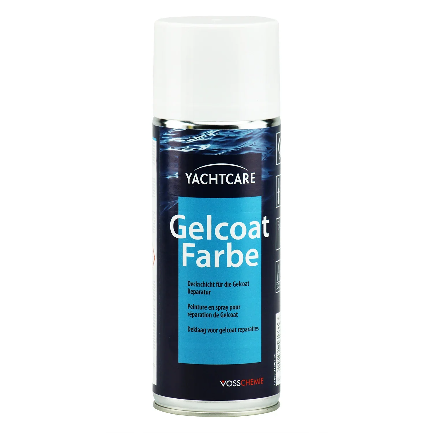 "Gelcoat blanc, RAL 9010, aérosol 400 ml, peinture gelcoat image"