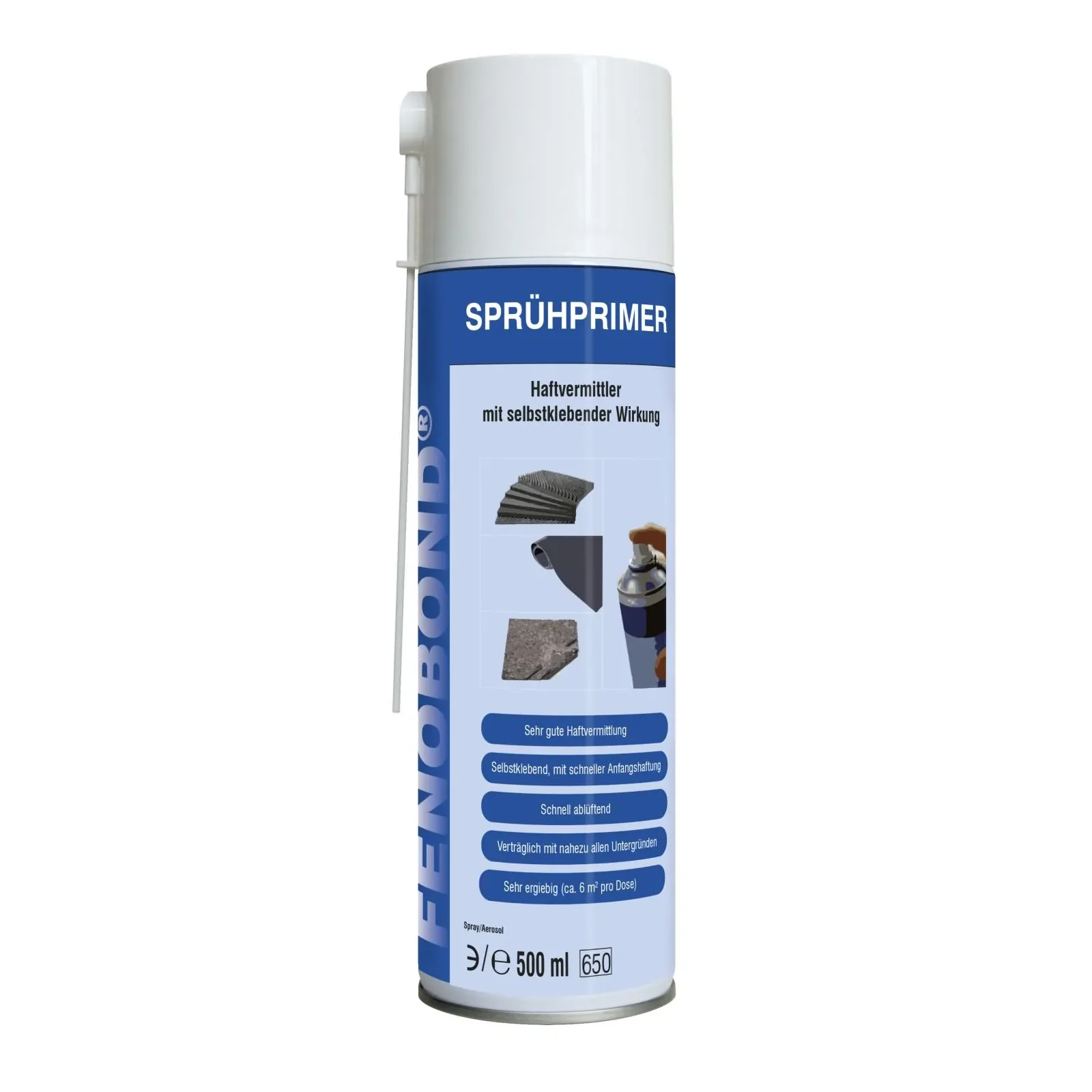 "Primaire d'adhérence aérosol, primaire d'accrochage, primaire pour plastique, spray d'adhérence, 500 ml image"
