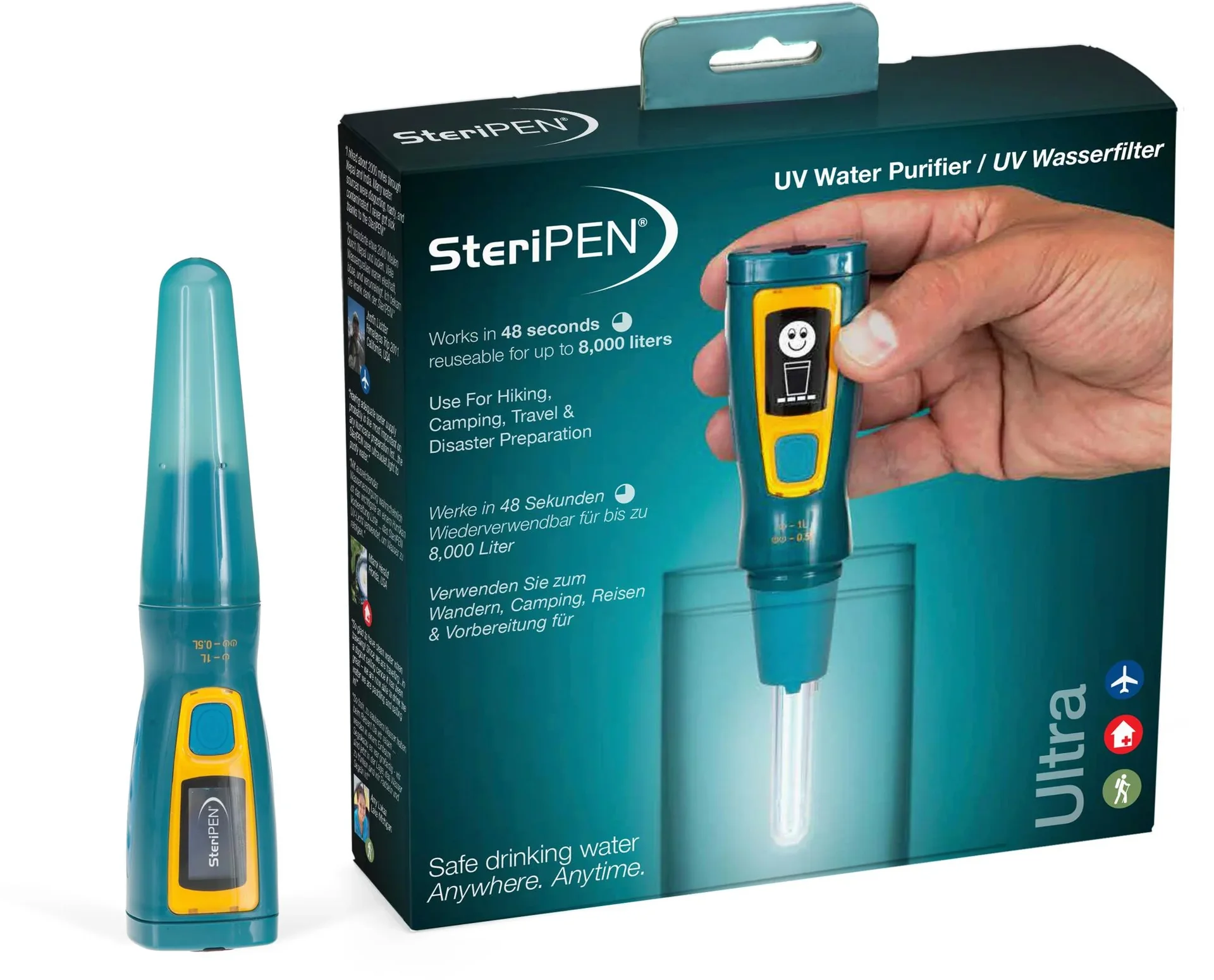 "Purificateur eau UV, Steripen Ultra, desinfection eau randonnee image"