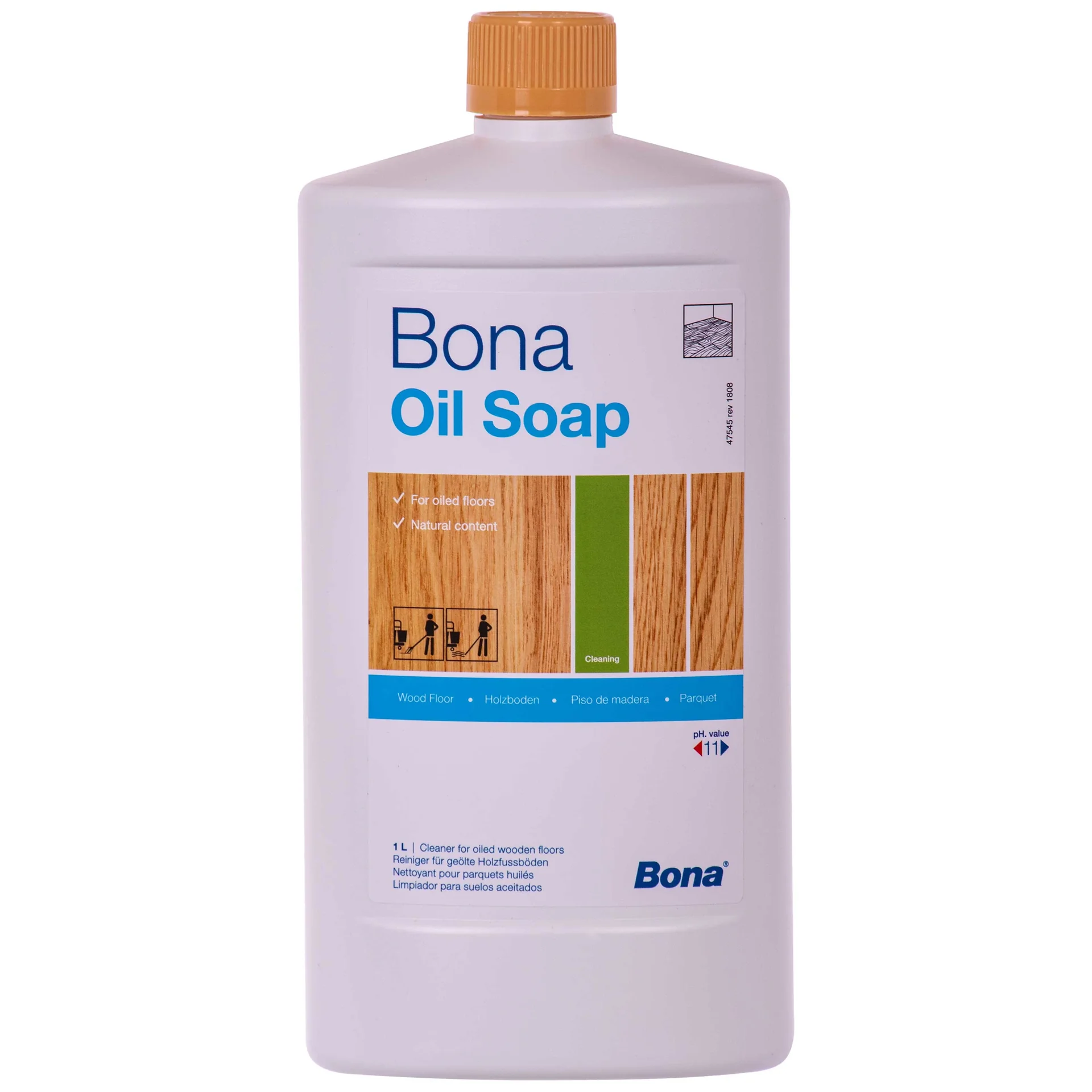 "Savon huile bois 1 Liter, Nettoyant parquet huilé, Savon entretien parquet huilé image"