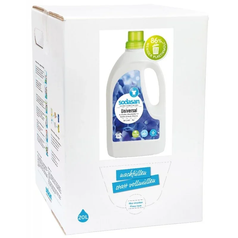 Lessive universelle parfumée limette, 20 Liters, lessive écologique, lessive naturelle, lessive zero dechet