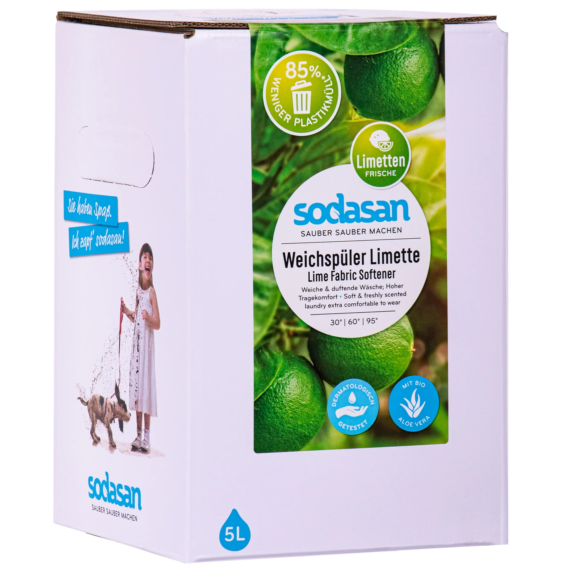 "Adoucissant linge limette 5 Liter, adoucissant naturel, adoucissant concentre image"