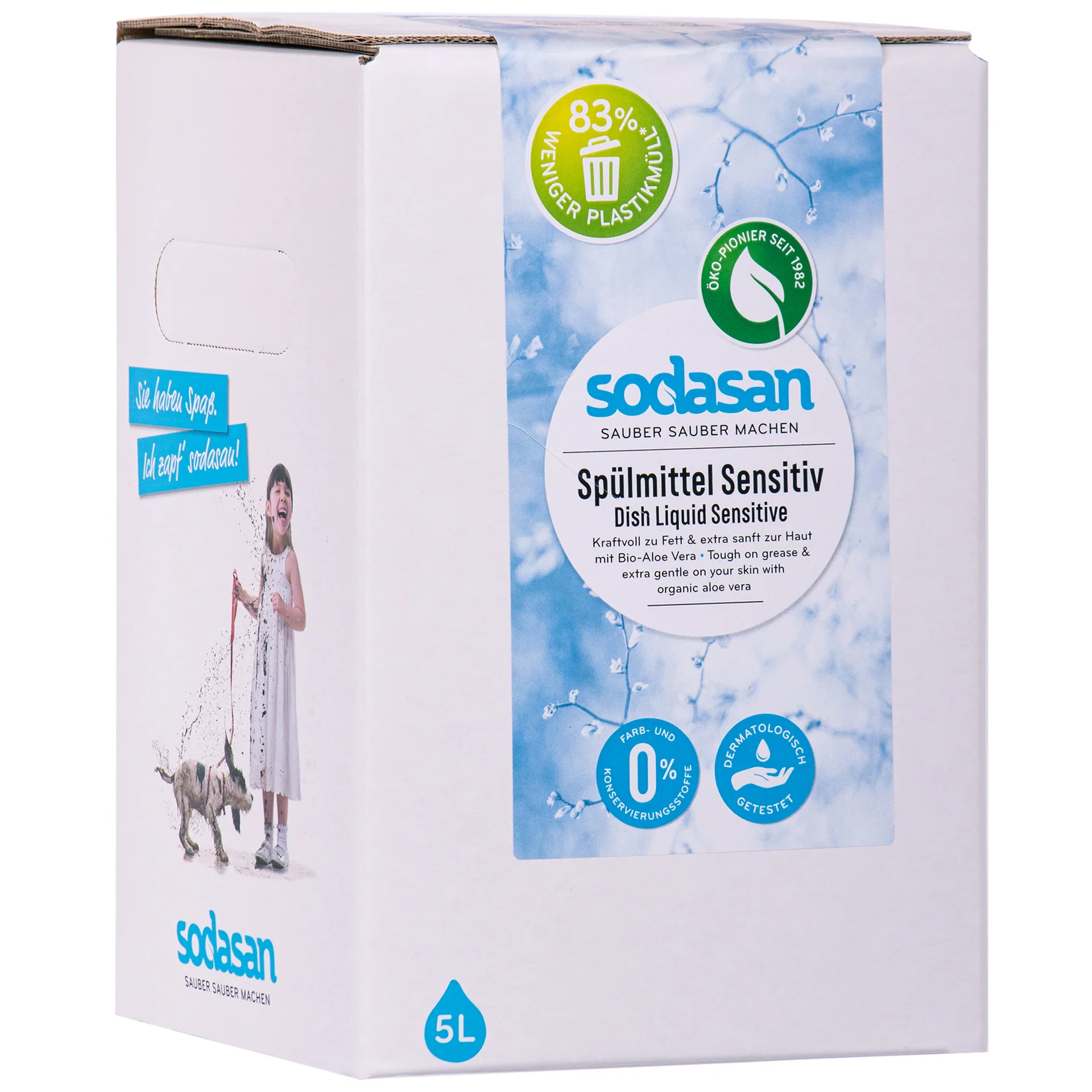 "Liquide vaisselle écologique 5 litres, peau sensible, liquide vaisselle naturel image"