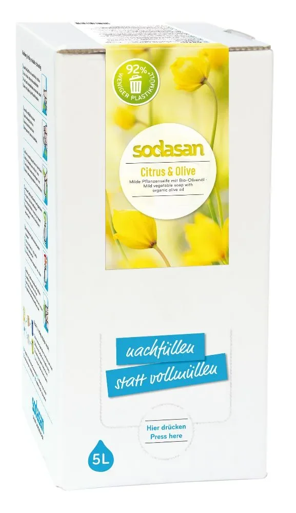 "Savon liquide mains, savon liquide, agrumes olive 5 litres image"