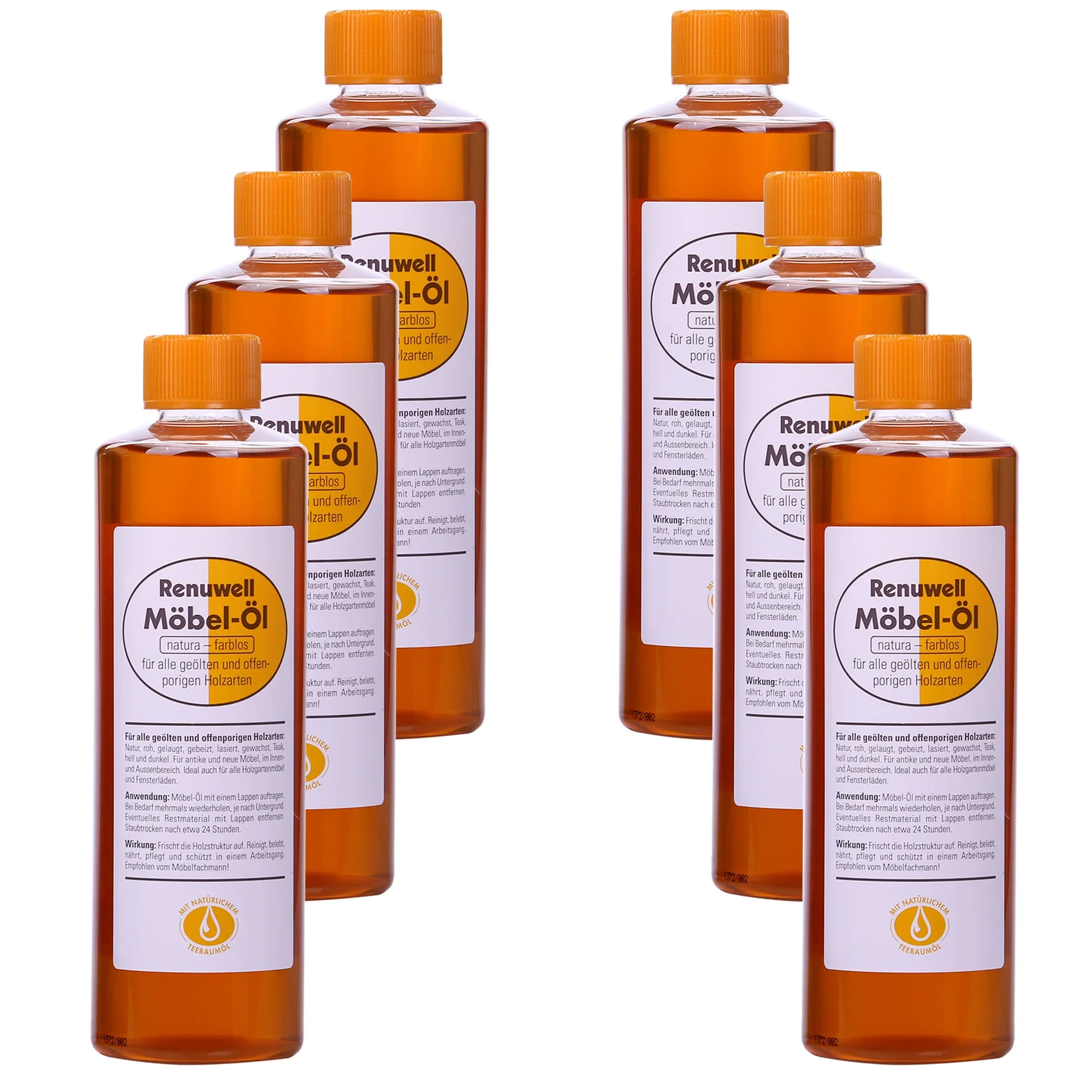 "Huile pour meubles 500 ml x 6, huile d'entretien meubles, huile de protection image"