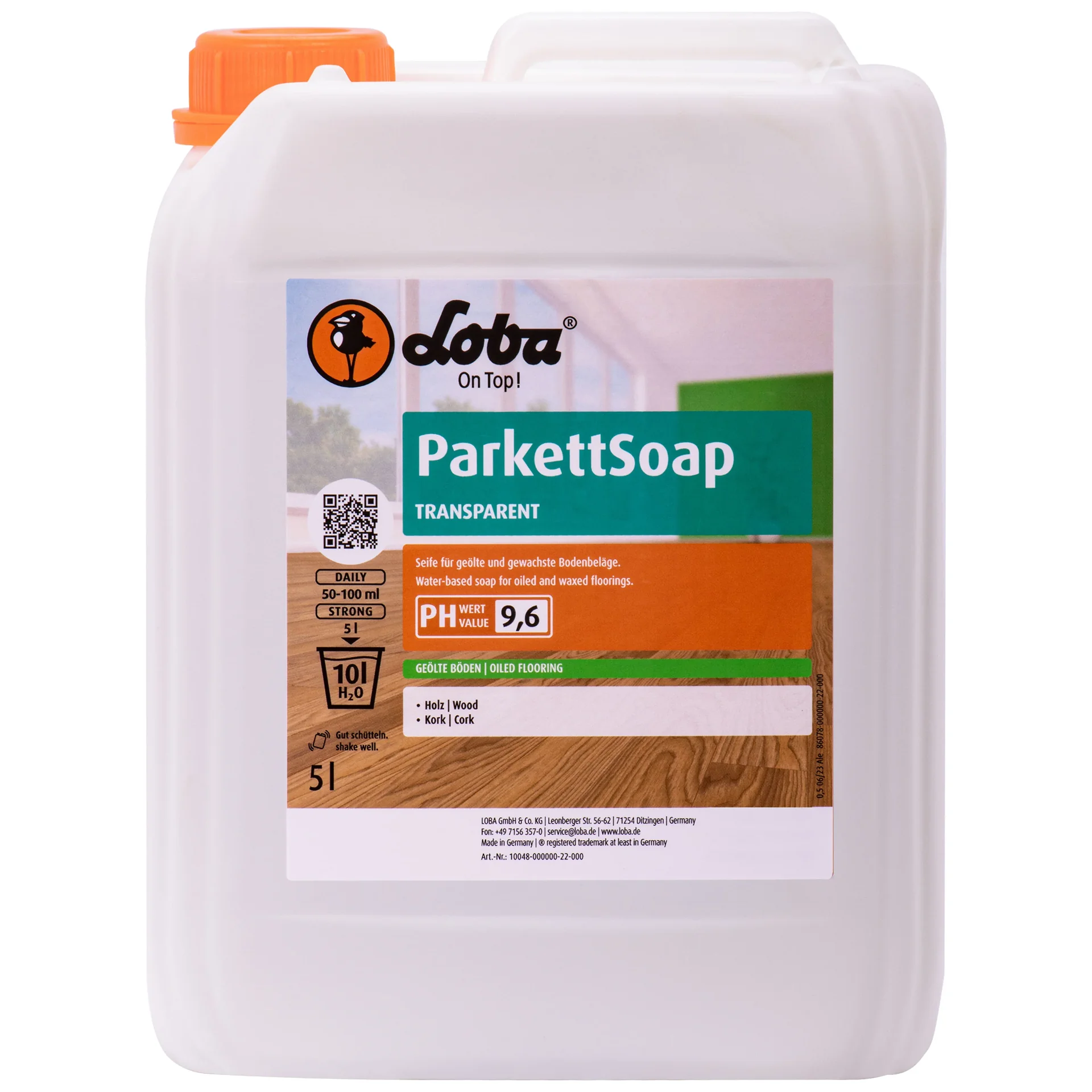 "Savon parquet 5 litres, Savon pour parquet transparent, Nettoyant parquet image"