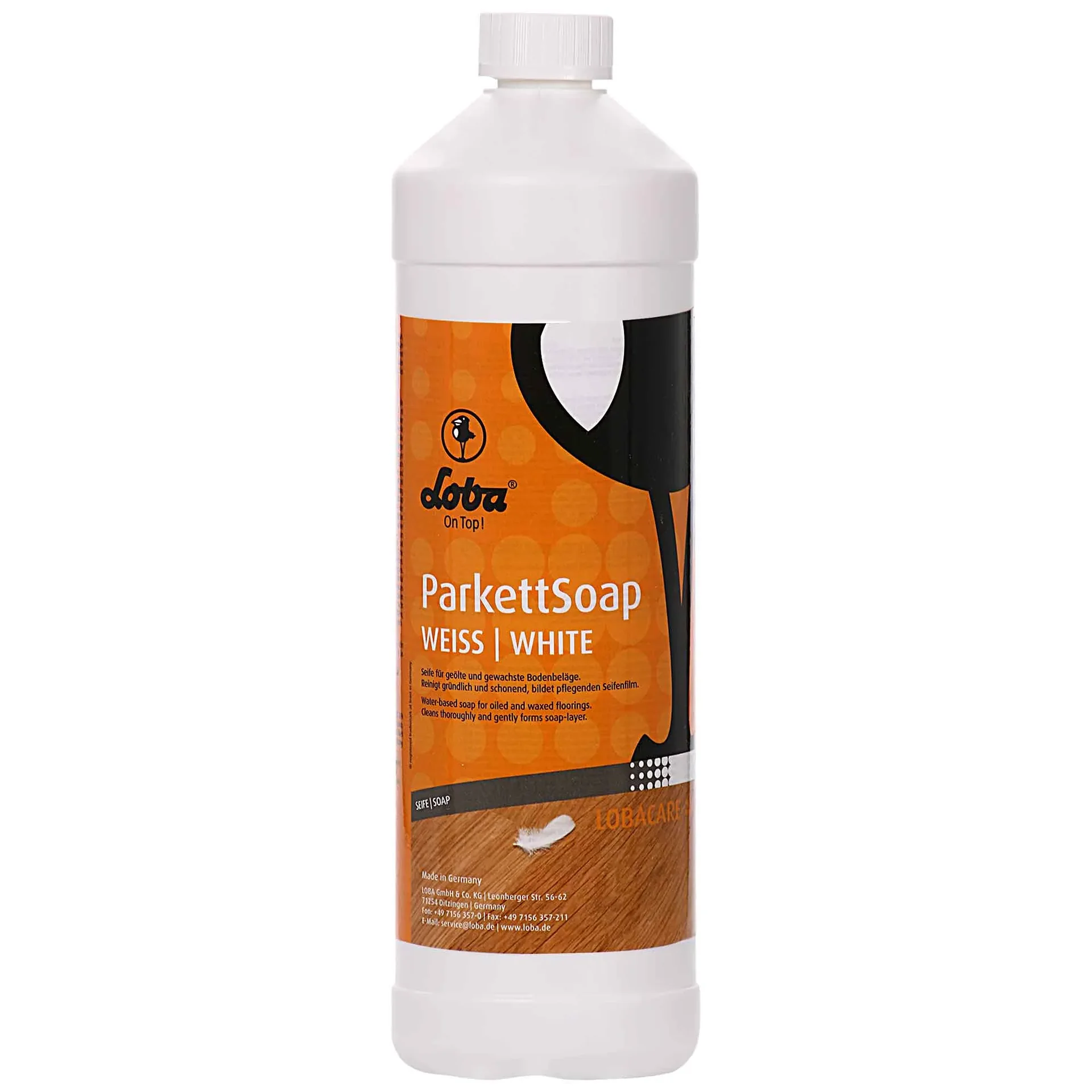 Savon parquet 1 Liter, blanc, nettoyage parquet