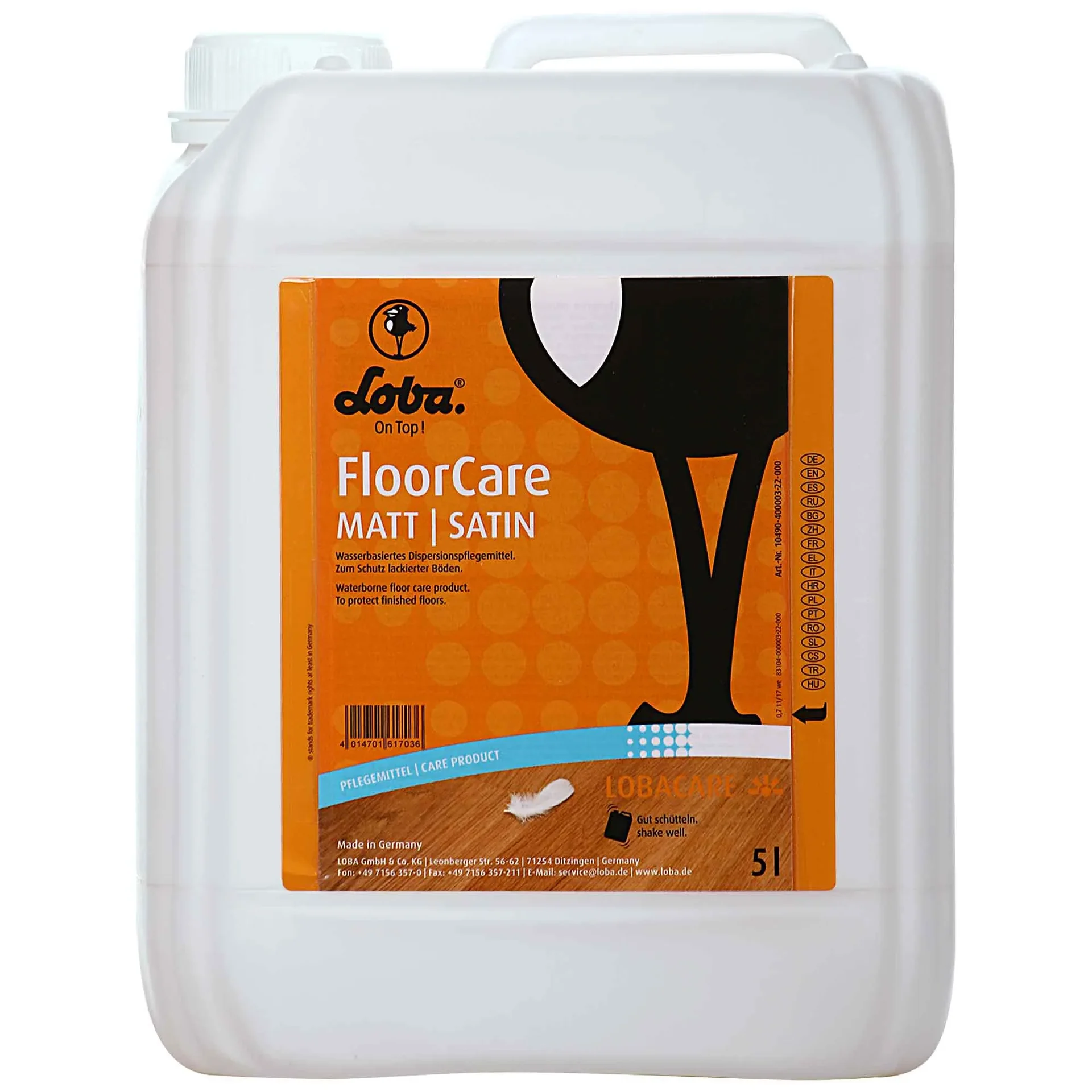 "Entretien parquet mat, Loba FloorCare matt 5 Liter, protection parquet mat image"