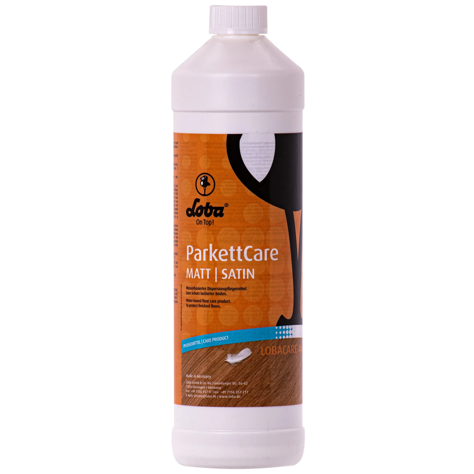 Entretien parquet mat, nettoyant parquet mat, LOBA ParkettCare matt 1 Liter, protection