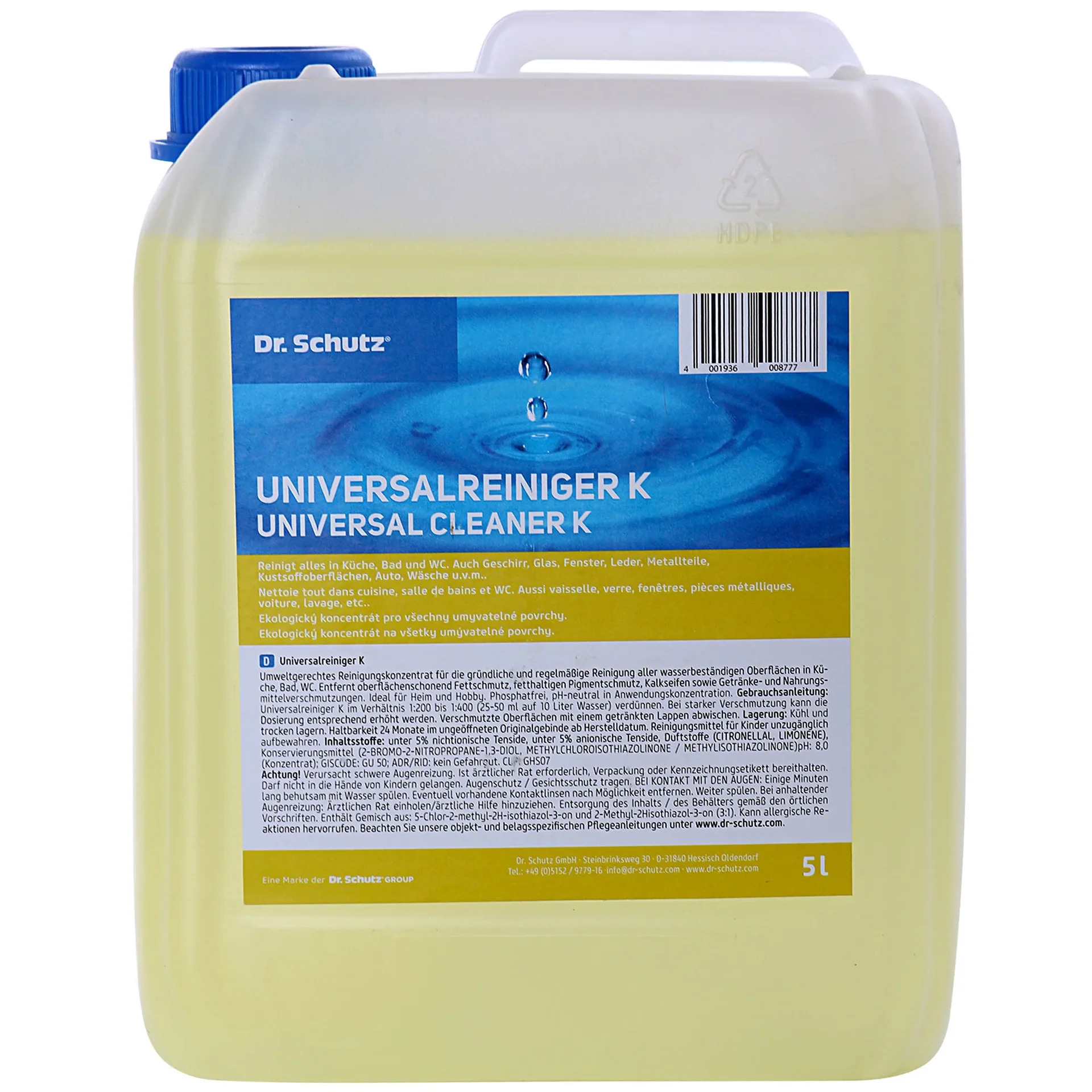 "Nettoyant universel professionnel 5 litres, nettoyant multi-surfaces, nettoyant sols image"