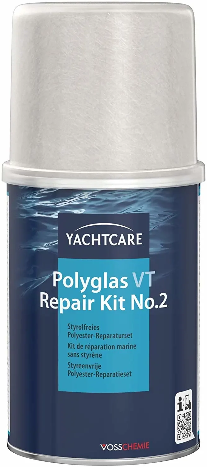 "Kit réparation fibre de verre, Kit réparation polyester, 800 g, pour bateau image"