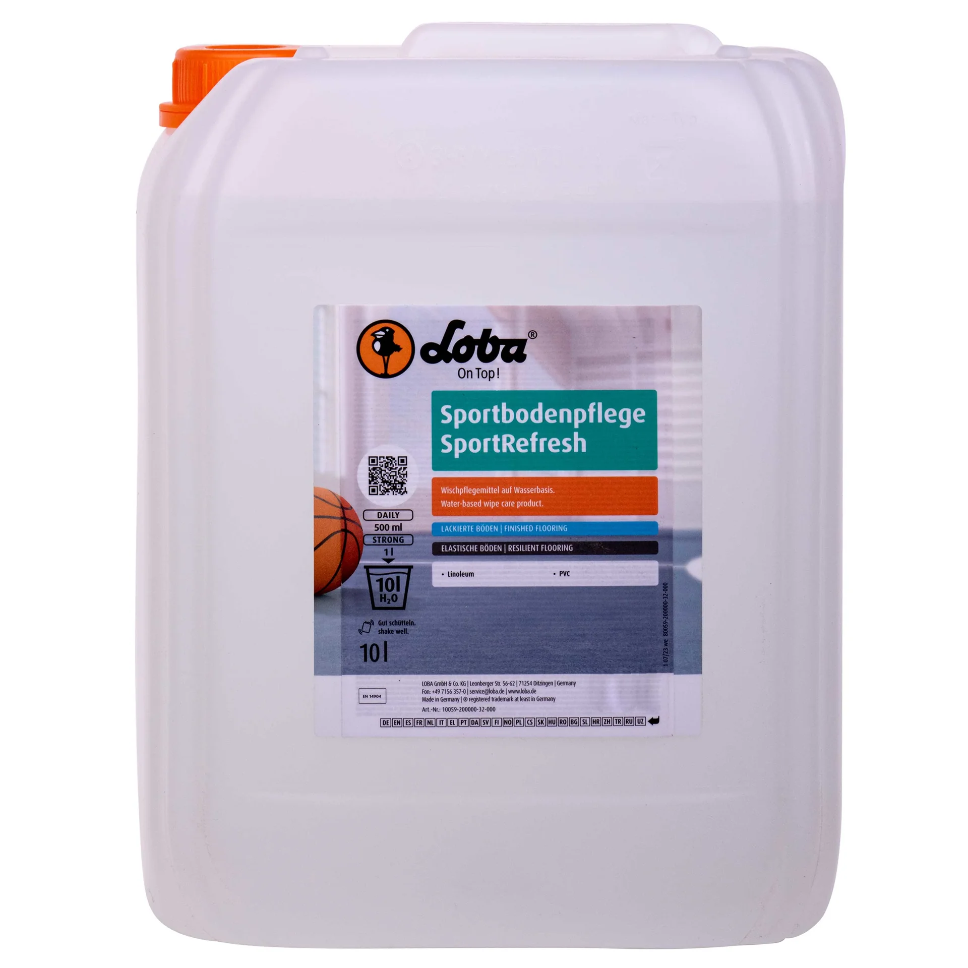 "Nettoyant sol sportif 10 litres, entretien sol sportif, nettoyage parquet sport image"
