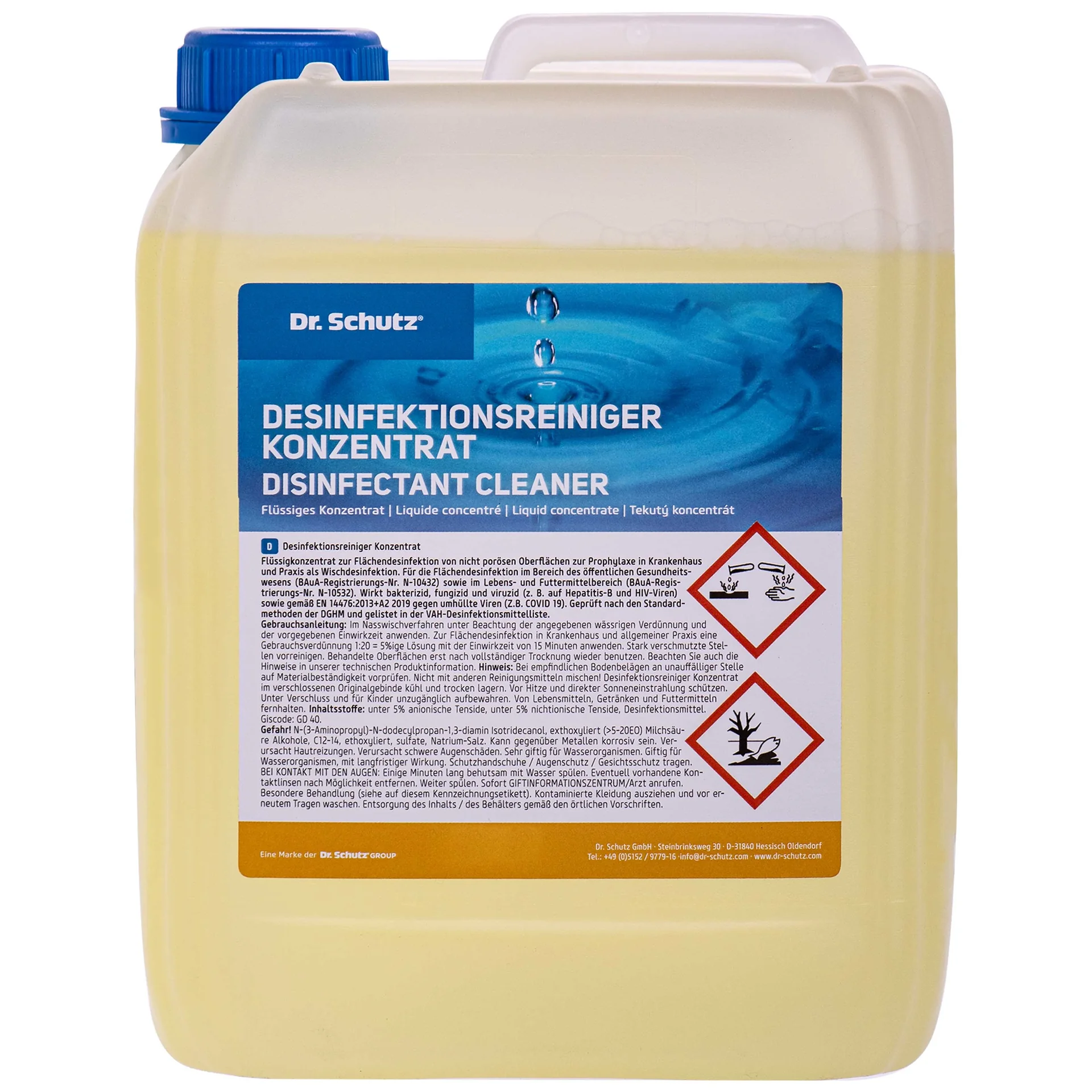 "Nettoyant désinfectant concentré 5 litres, désinfection surfaces, multi-surfaces image"