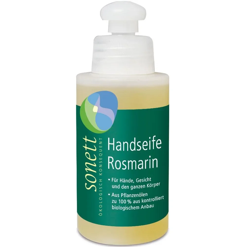 "Savon mains naturel, savon liquide mains, romarin, 120 ml, format voyage image"