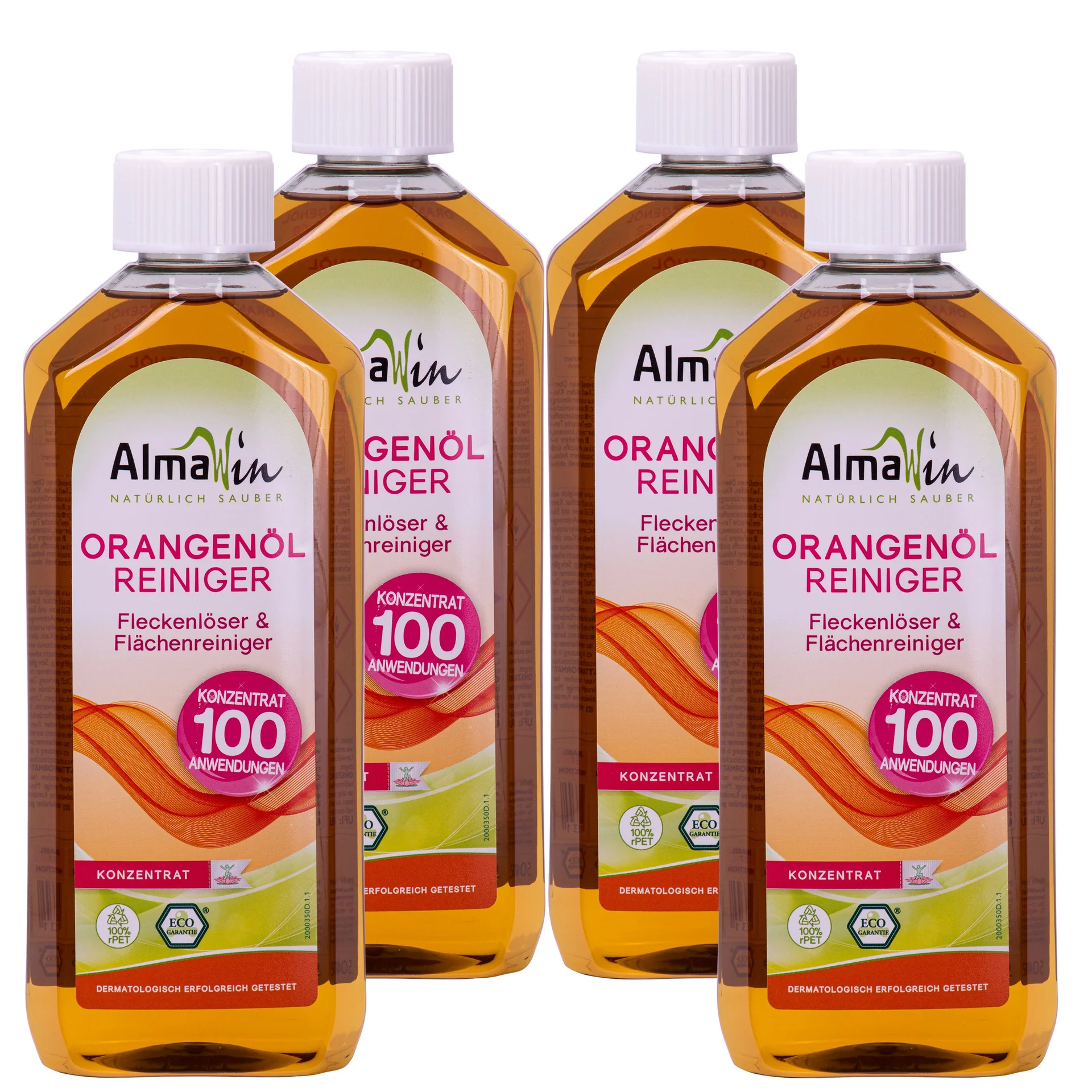 "Nettoyant concentré multi-usage, 500 ml x 4 Flaschen, Nettoyant à l'huile d'orange, cuisine image"
