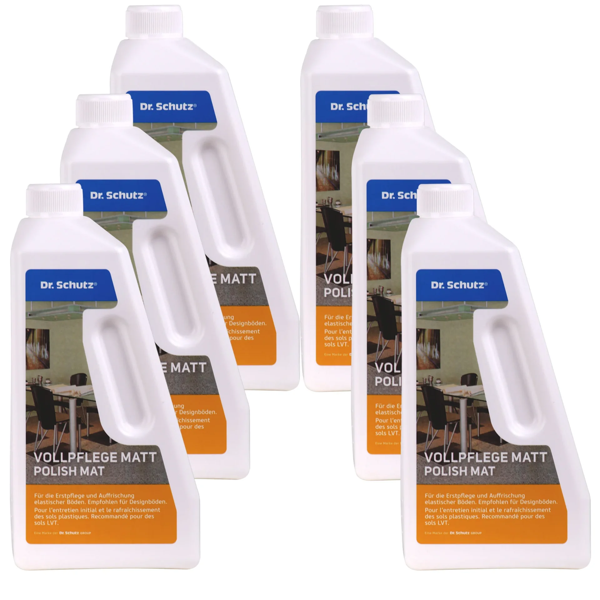 "Nettoyant sol mat, Entretien sol mat, DR. SCHUTZ Vollpflege matt 6 x 750 ml image"