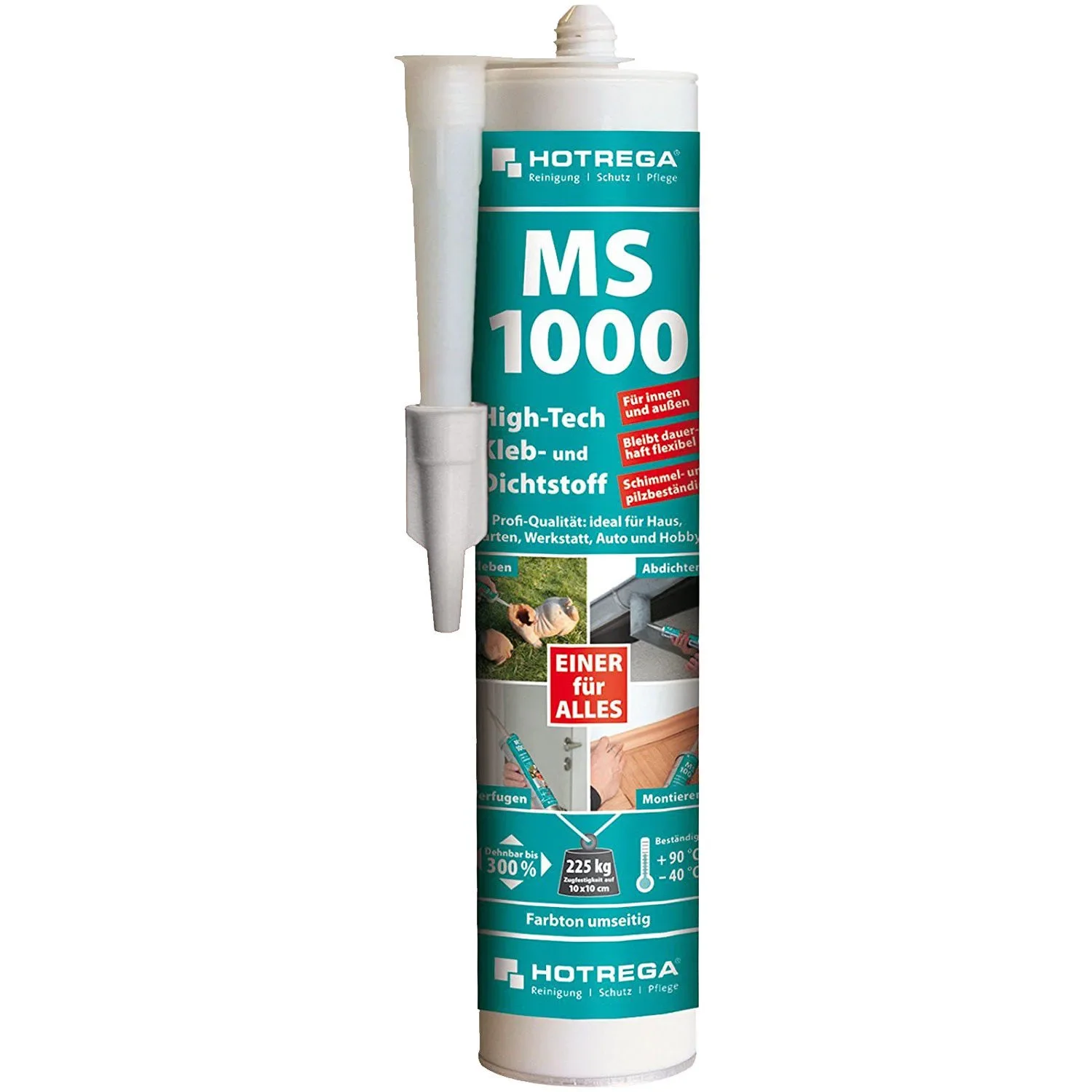 "Mastic colle, Colle mastic, Mastic d'étanchéité, 5 x 290 ml blanc, Mastic MS polymère image"