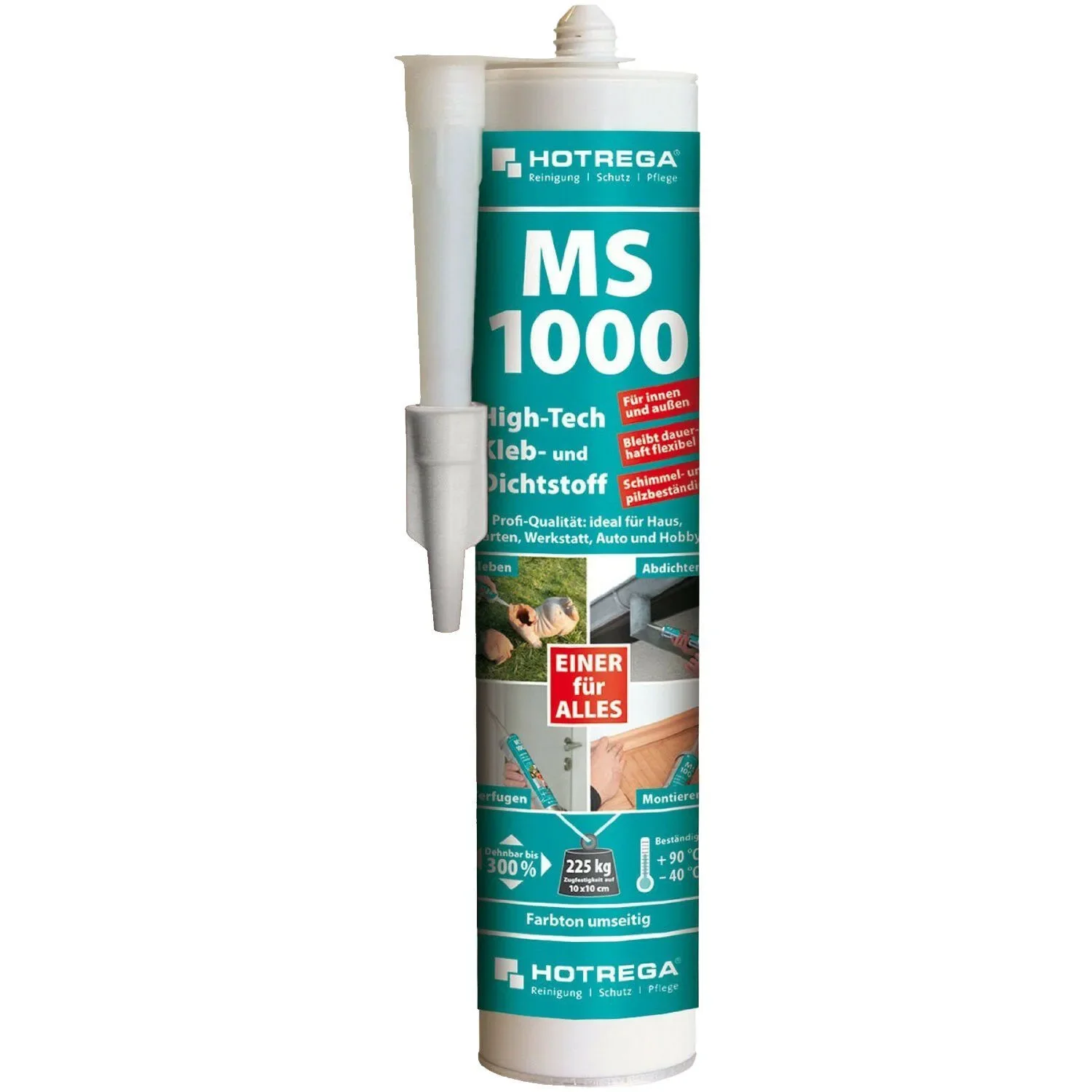 "Mastic colle transparent, Colle MS polymère, Mastic transparent, 5 x 290 ml image"