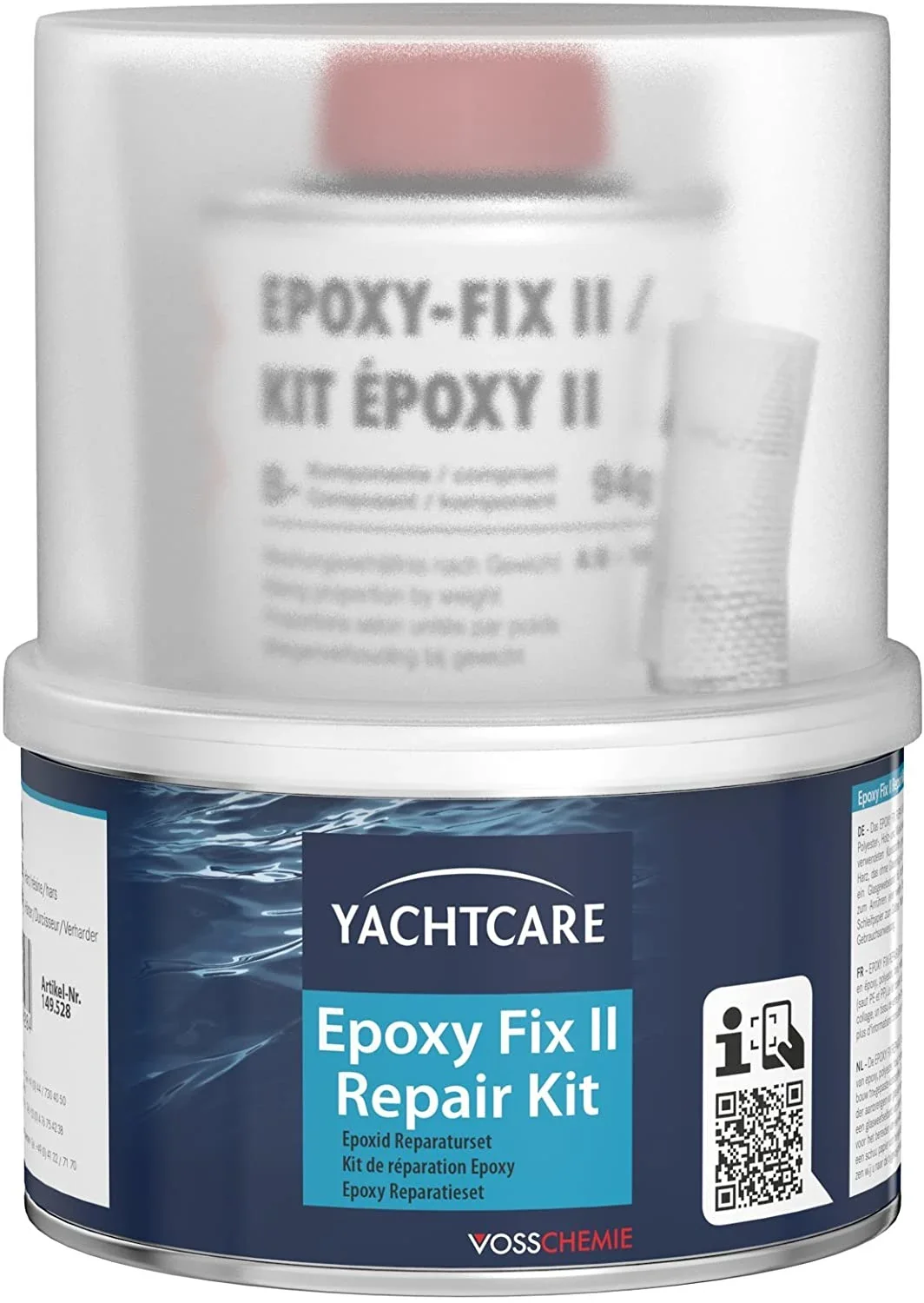 "Kit réparation époxy, Résine époxy réparation, Réparation bateau époxy, Kit 248 g image"