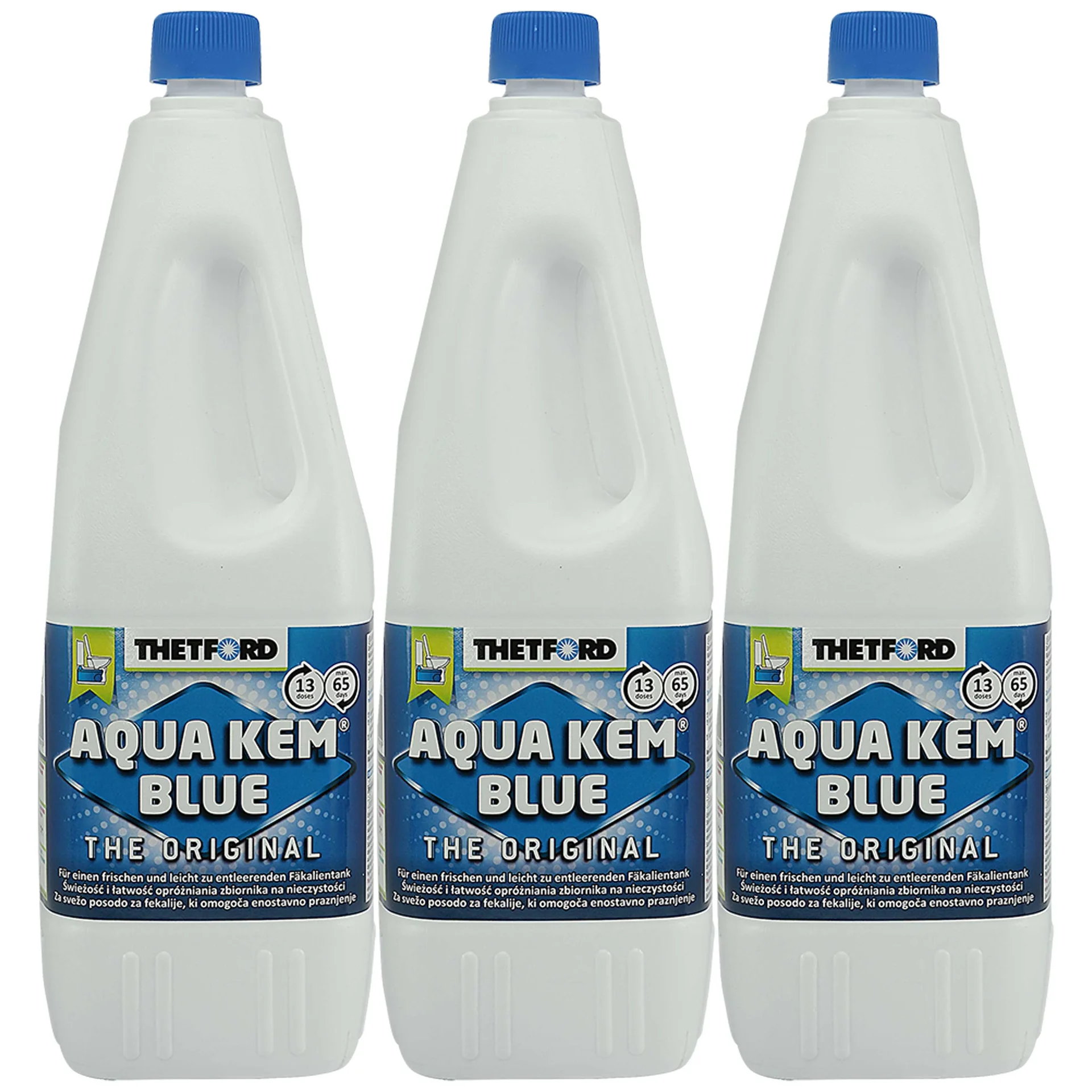 "Produit toilette chimique, liquide wc chimique, 3 x 2 Liter image"