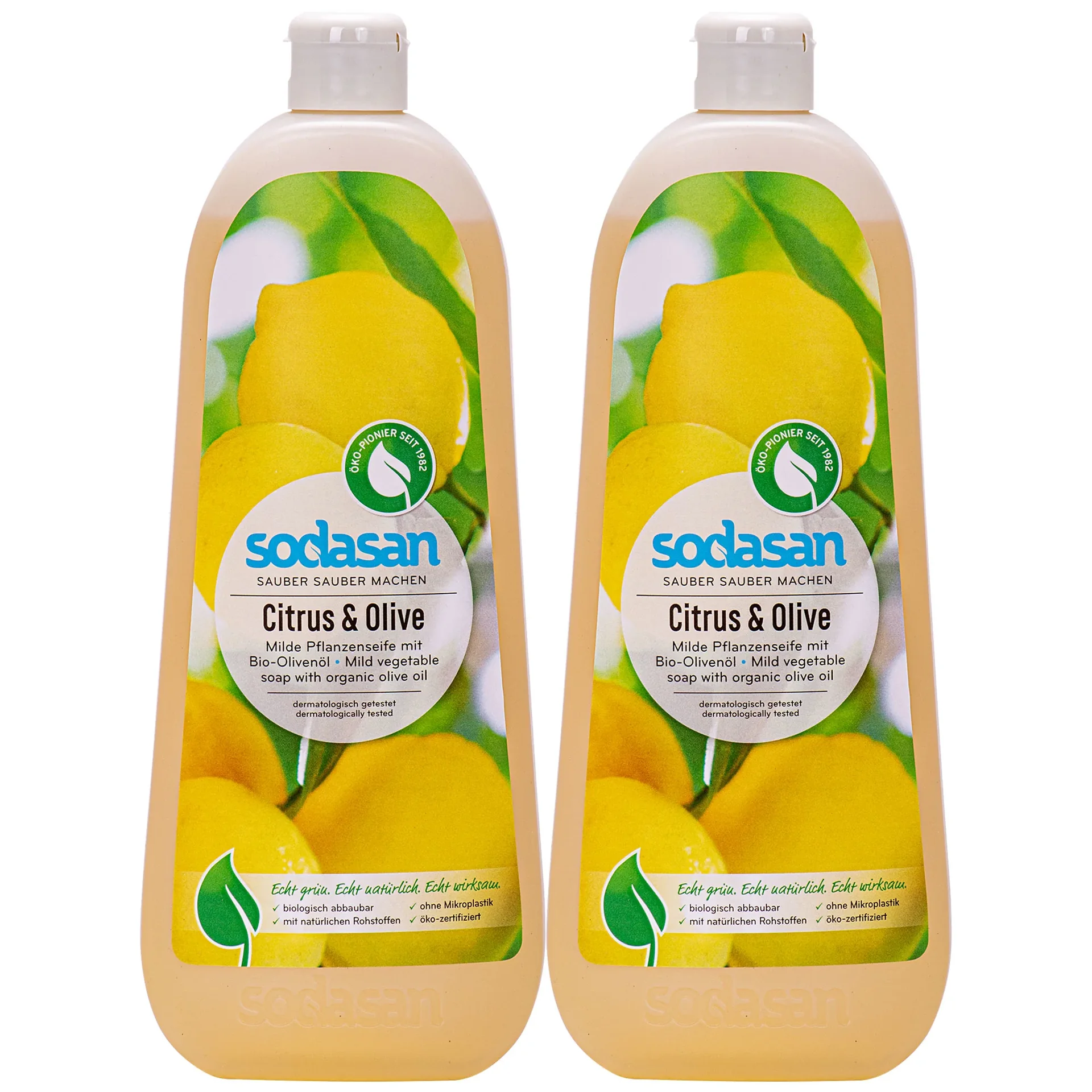 "Savon liquide, Citrus Olive, 2 x 1 litre, Savon mains liquide, Savon liquide agrumes image"