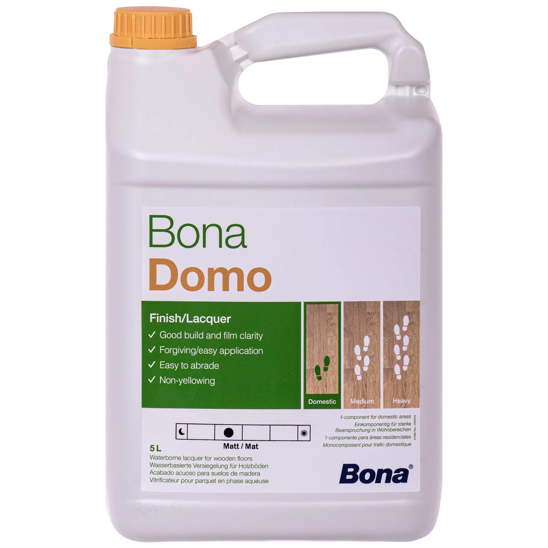 "Vernis parquet mat, vernis bois mat, BONA Domo 5 Liter, 1K Wasserlack image"