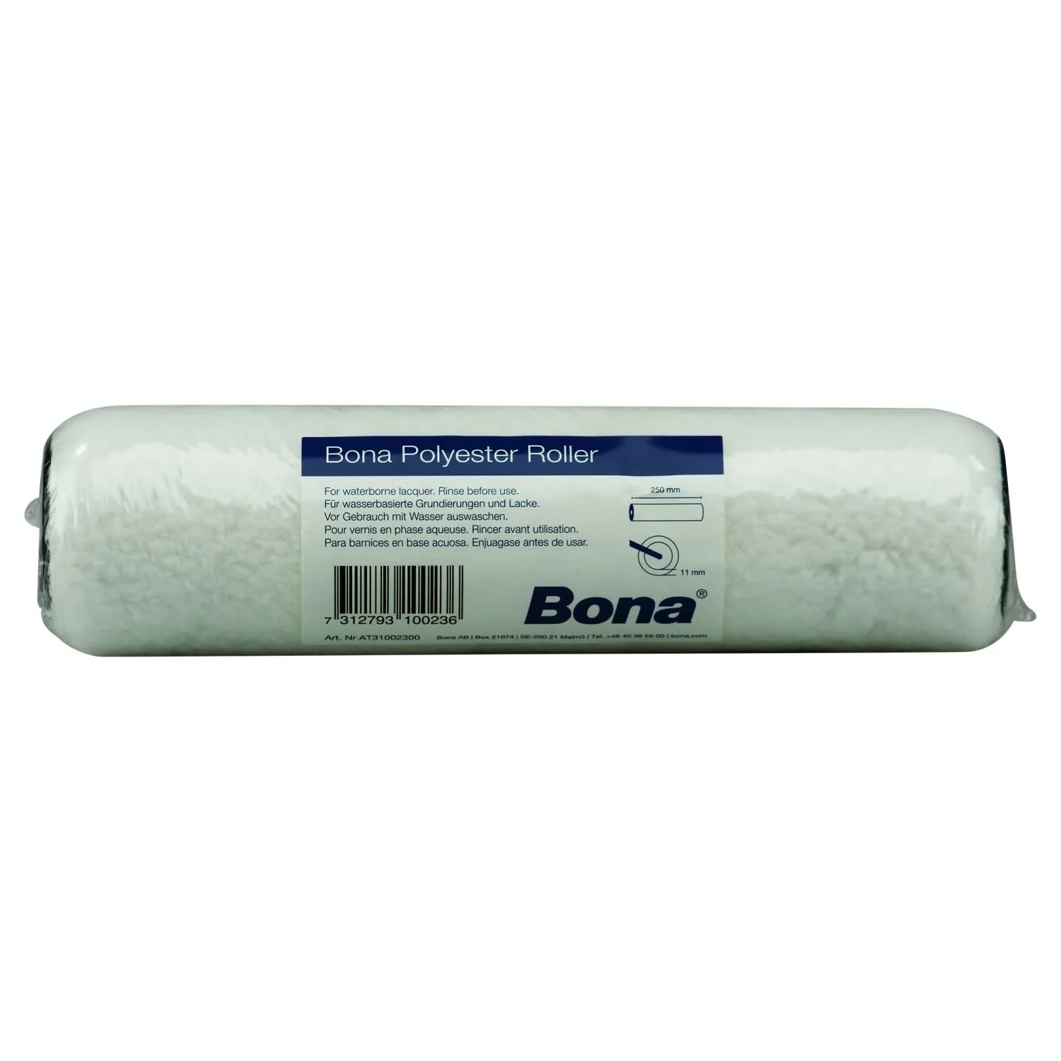 "Rouleau peinture 250mm, manchon peinture, hauteur de poil 11mm, blanc image"