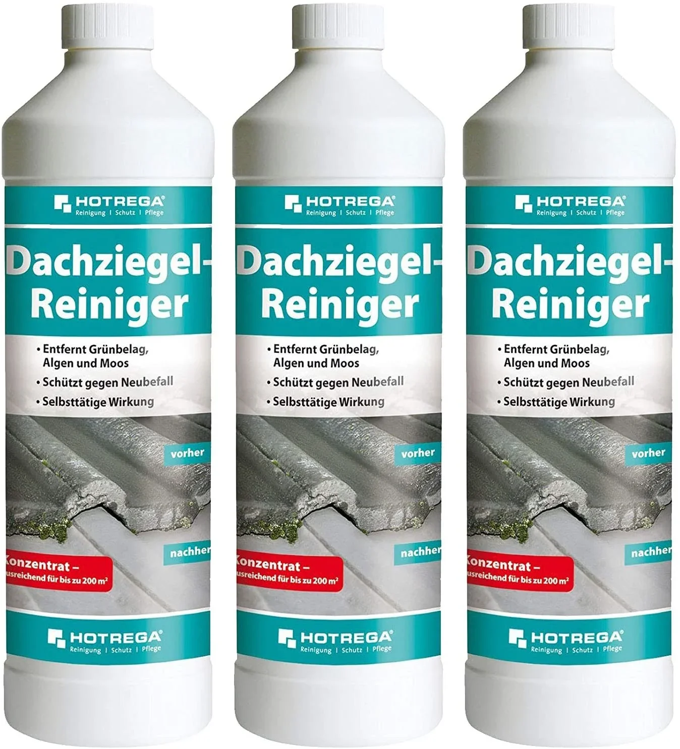 "Nettoyant toiture, nettoyant tuiles, 3 x 1 Liter, concentré image"